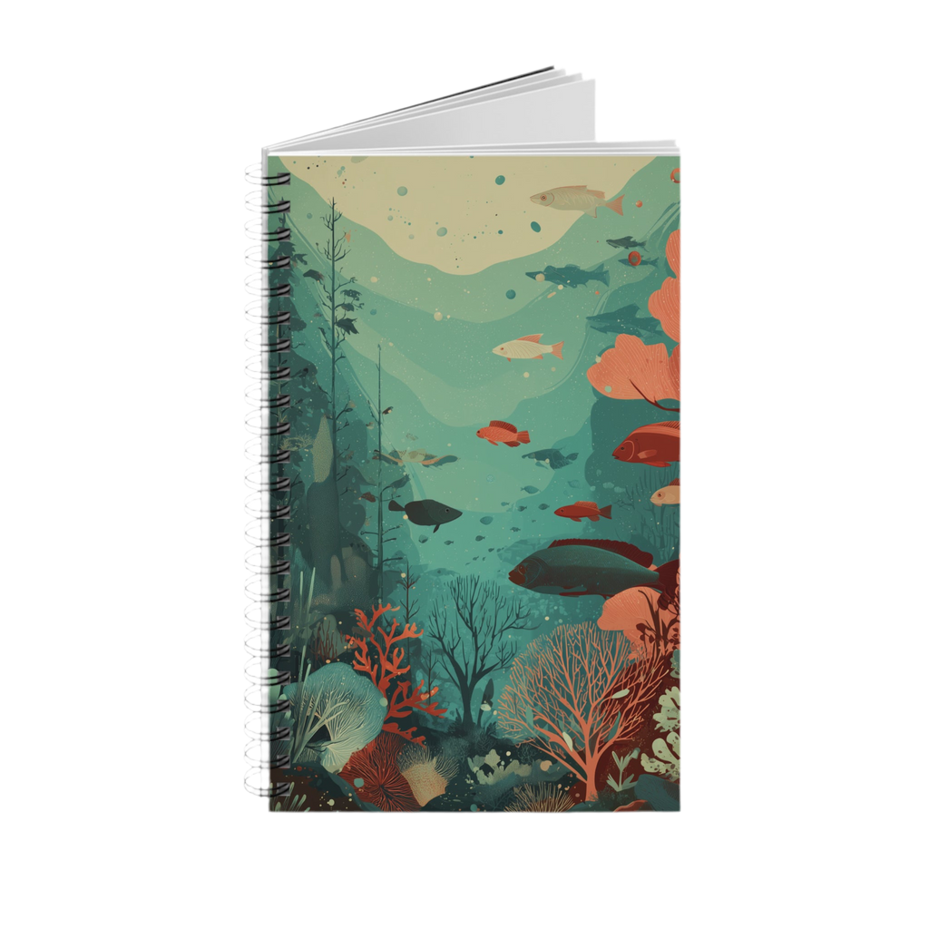 Notizbuch mit Spiralbindung "Underwater Serenity" - Opal Depths No. 06