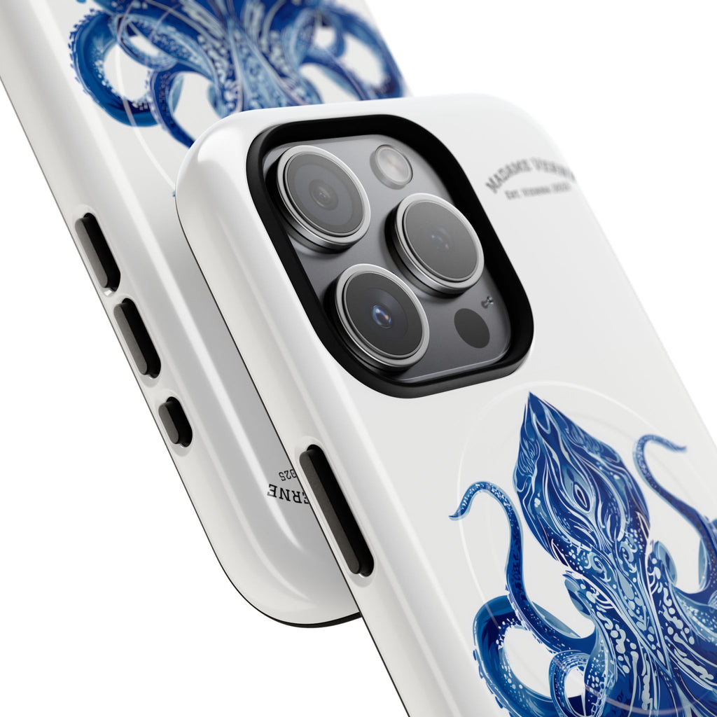 MagSafe iPhone-Schutzhülle "Deep Blue Bloom" - Opal Depths No. 32