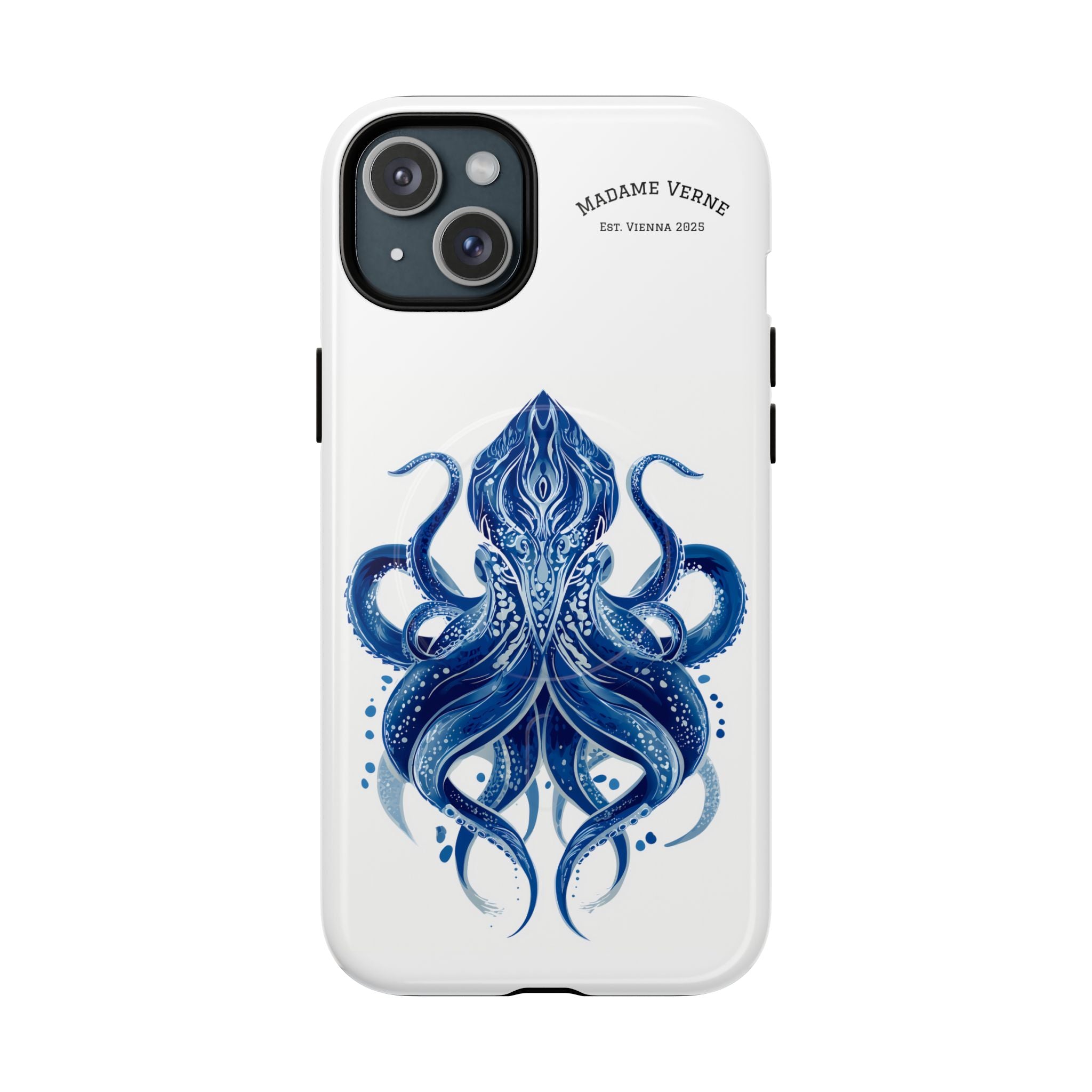 MagSafe iPhone-Schutzhülle "Deep Blue Bloom" - Opal Depths No. 32
