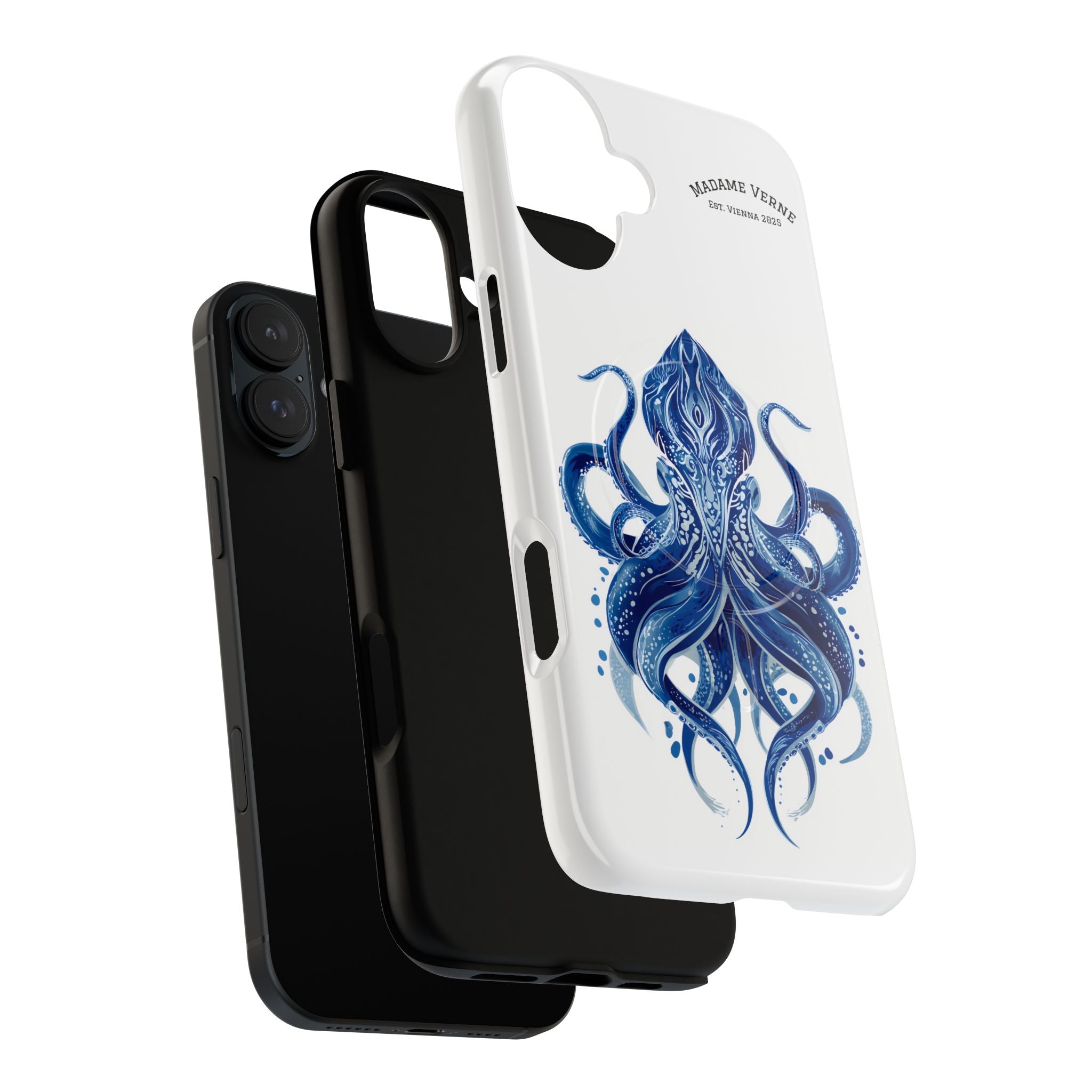 MagSafe iPhone-Schutzhülle "Deep Blue Bloom" - Opal Depths No. 32