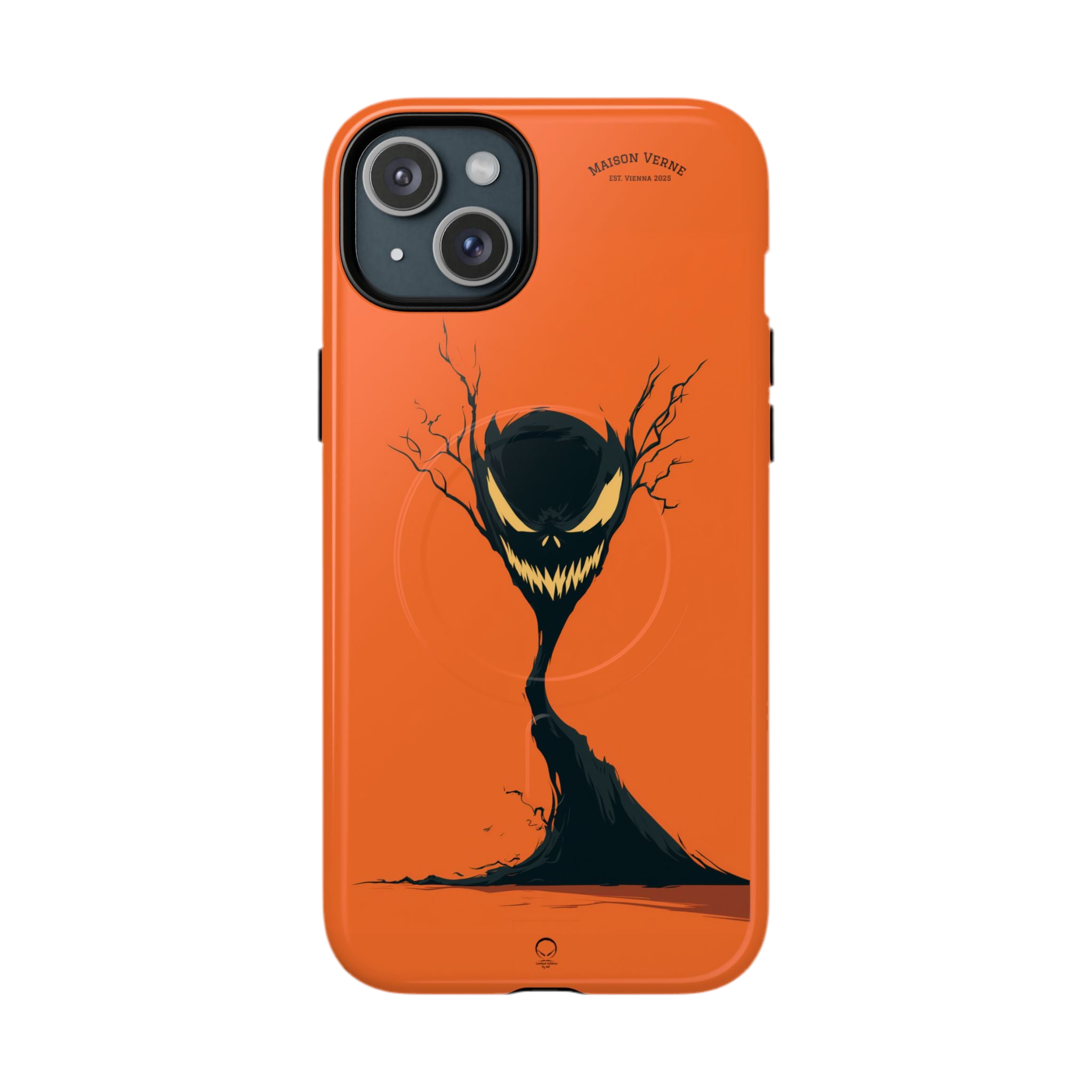 HALLOWEEN LIMITED EDITION MagSafe iPhone-Schutzhülle "The Grinning Tree" - 🎃👻 Wicked Elegance No. 26 👻🎃