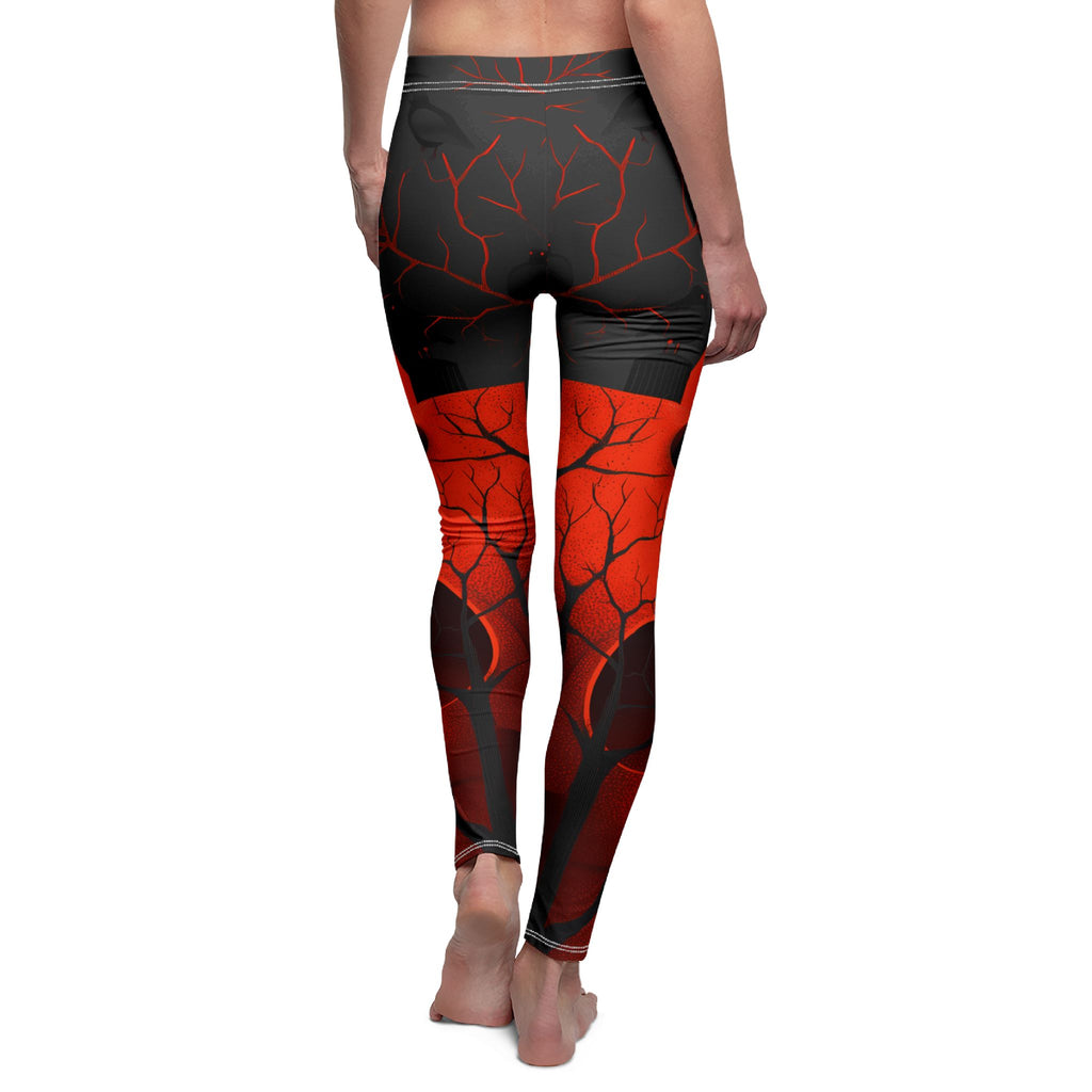 Maison Verne Halloween Ltd. Edition Damen Leggings "Ravens Reign" - 🎃👻 Wicked Elegance No. 61 👻🎃