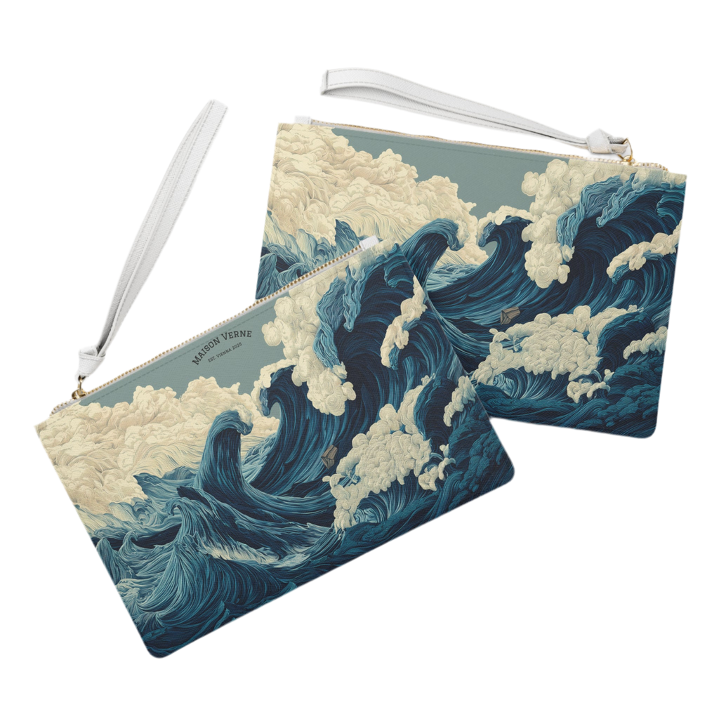 Maison Verne Clutch "Tempest's Embrace"- Opal Depths No. 38