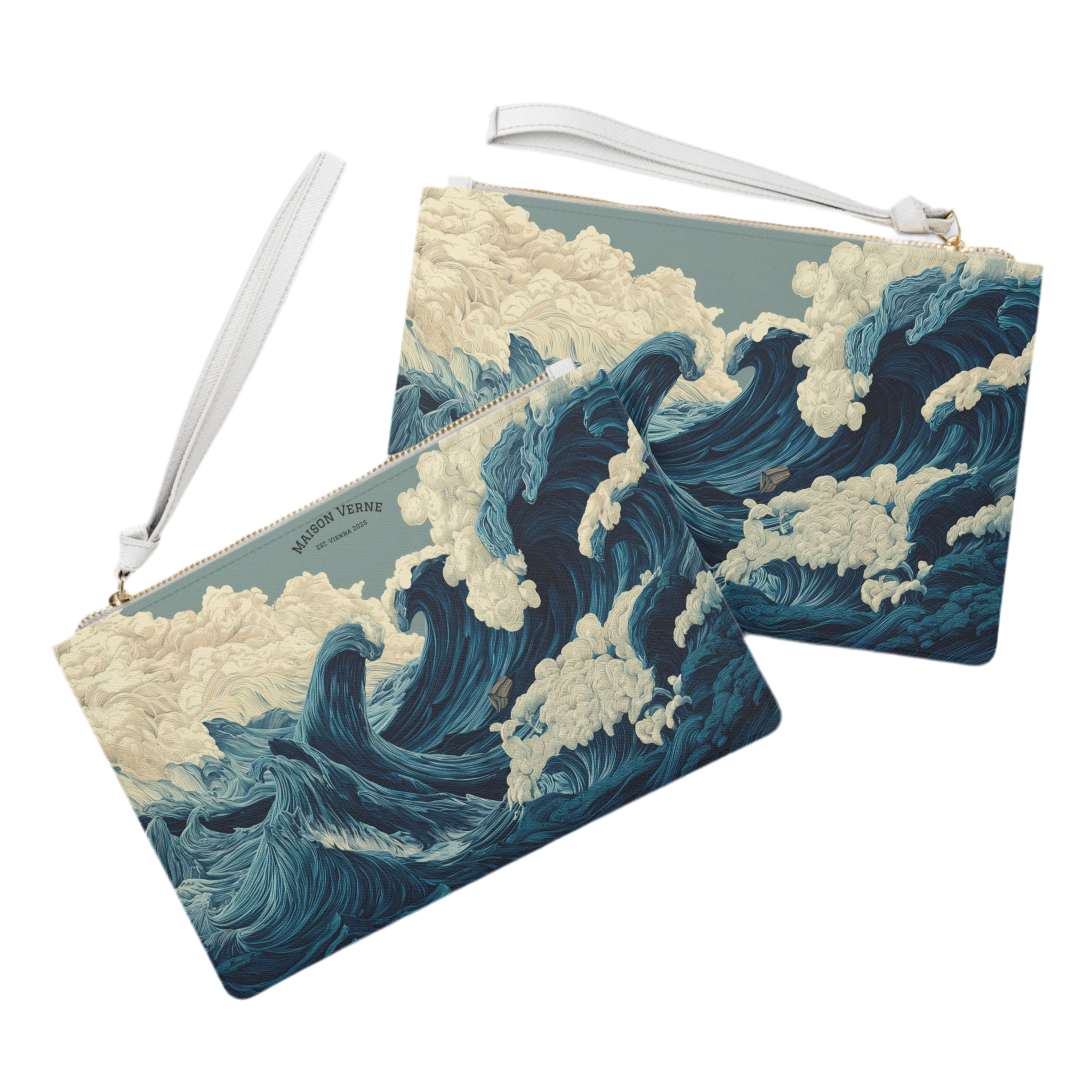 Maison Verne Clutch "Tempest's Embrace"- Opal Depths No. 38