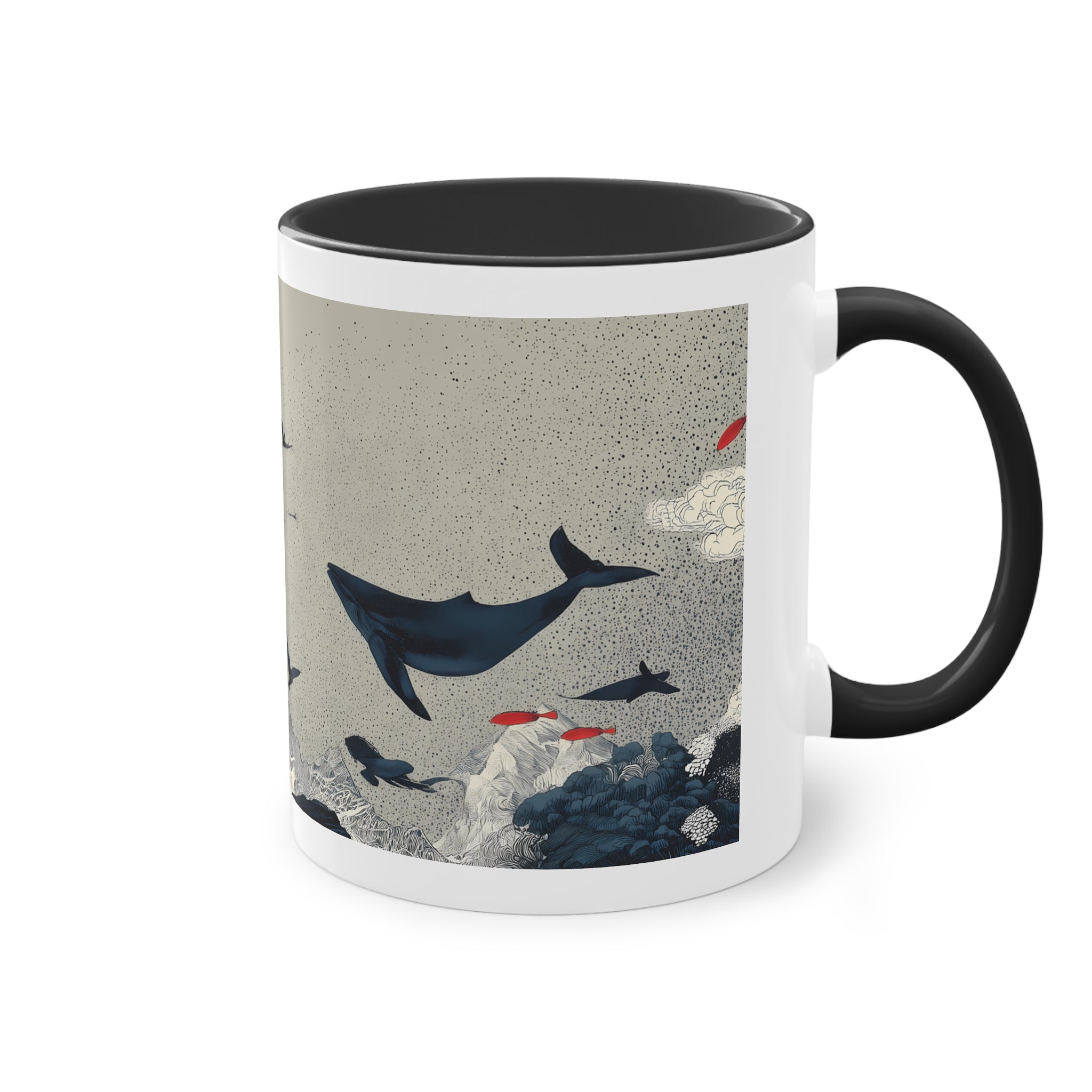 Maison Verne Kaffeetasse "Crimson Tides" - Opal Depths No. 36