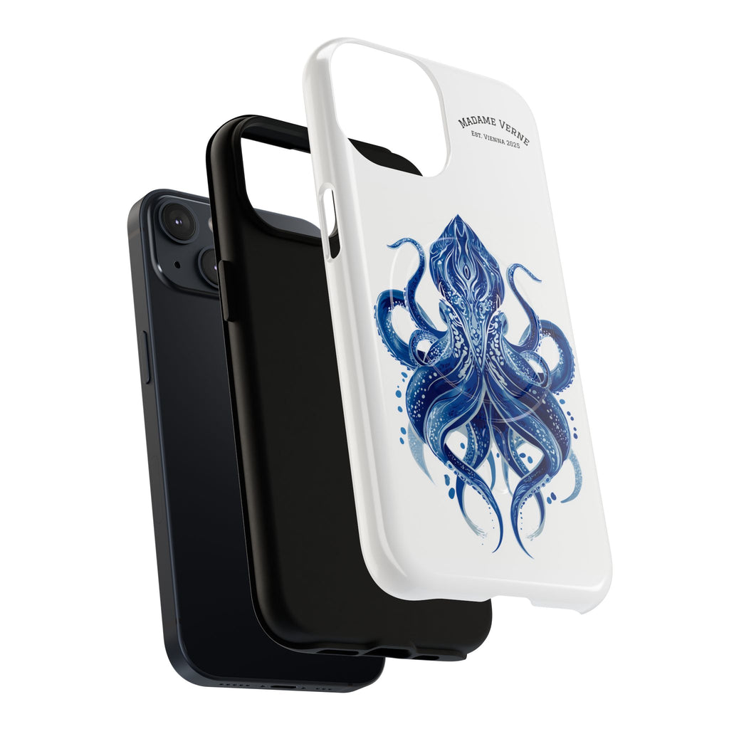 MagSafe iPhone-Schutzhülle "Deep Blue Bloom" - Opal Depths No. 32
