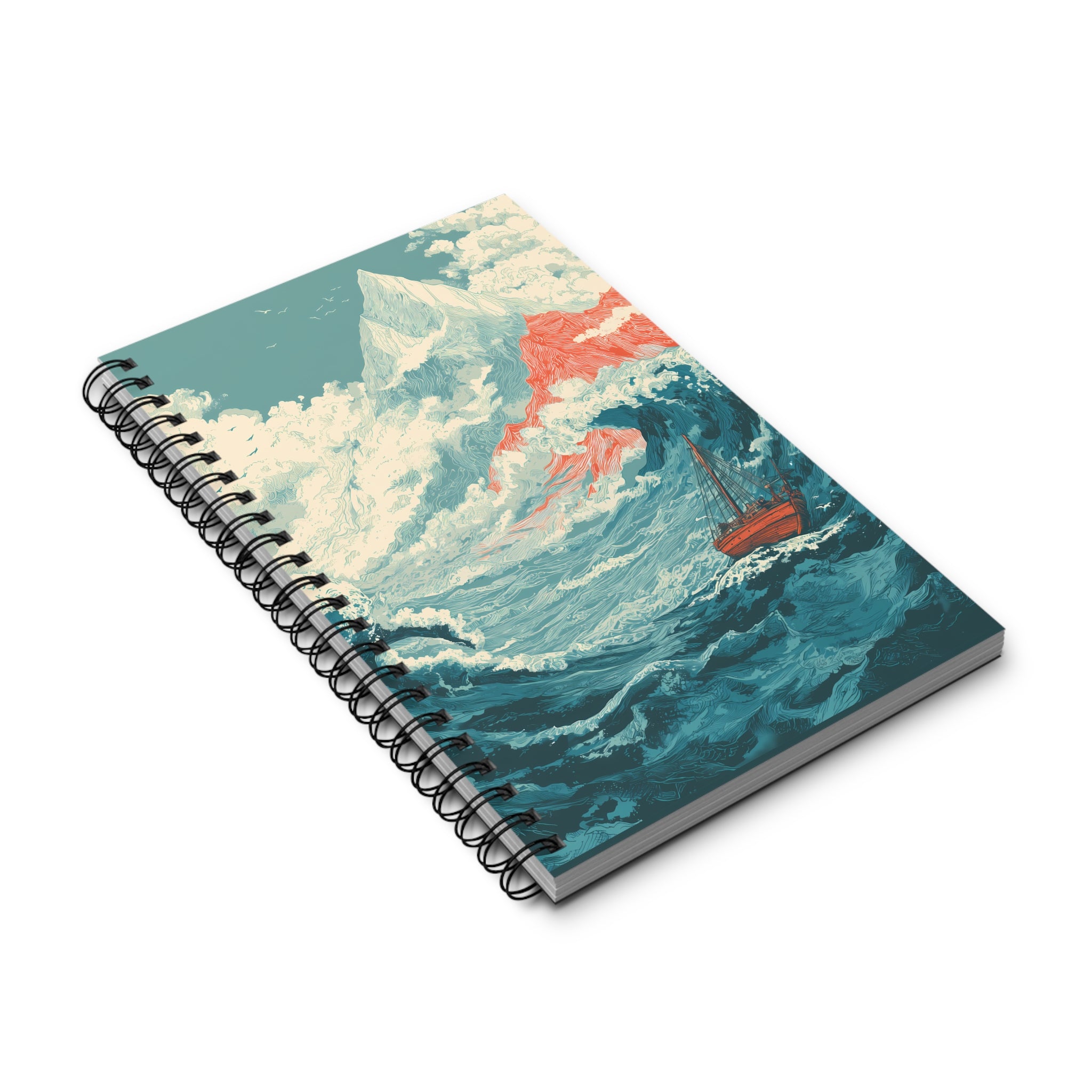 Notizbuch mit Spiralbindung "Tide of Fire" - Below & Beyond No. 05