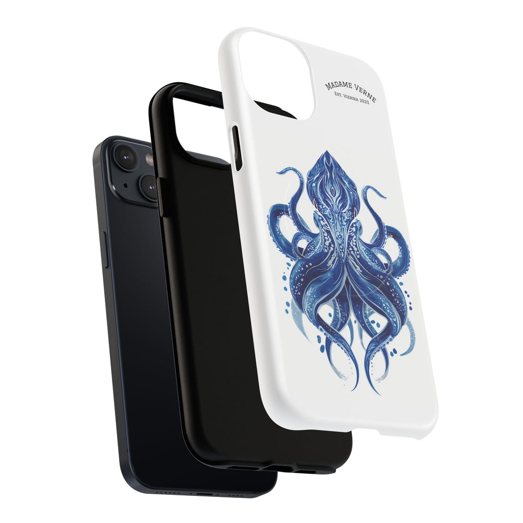 MagSafe iPhone-Schutzhülle "Deep Blue Bloom" - Opal Depths No. 32