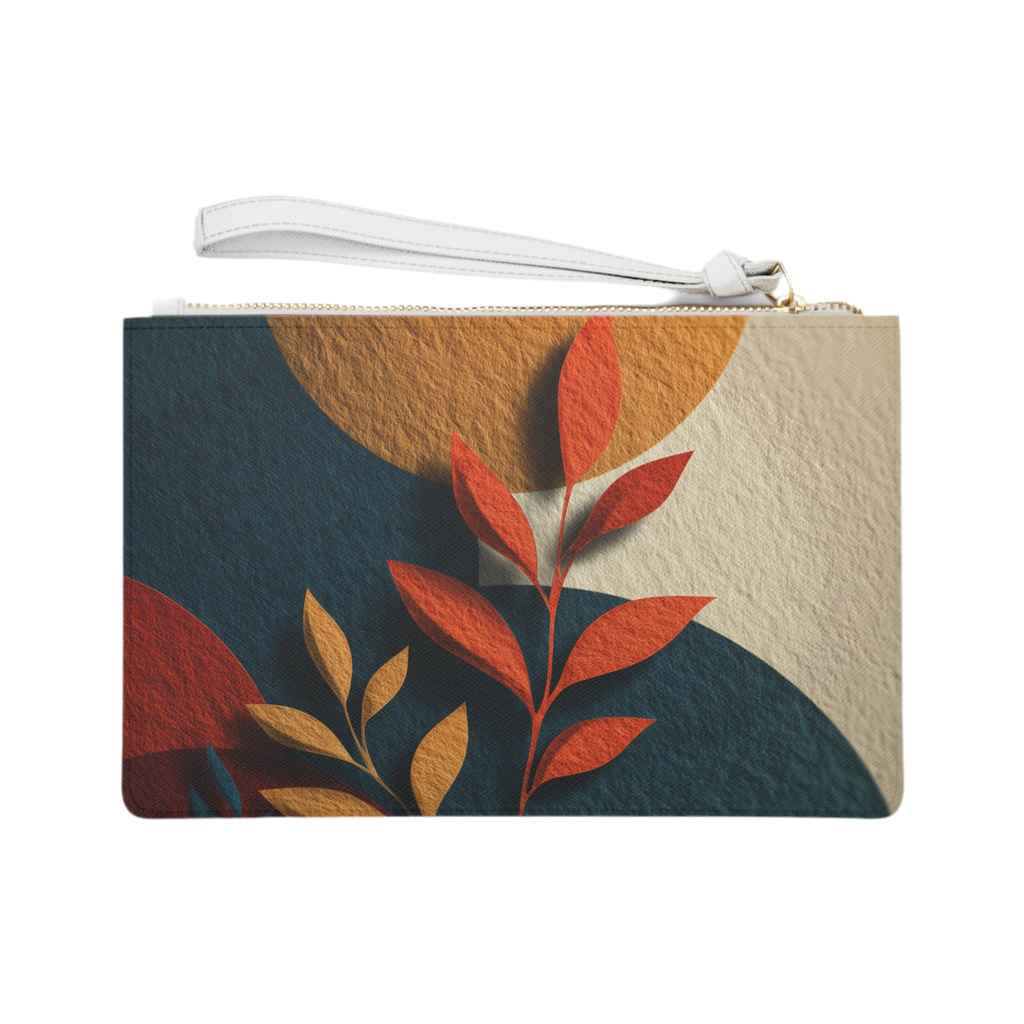 Maison Verne Clutch Bag "Sunlit Leaves"- Golden Autumn No. 48