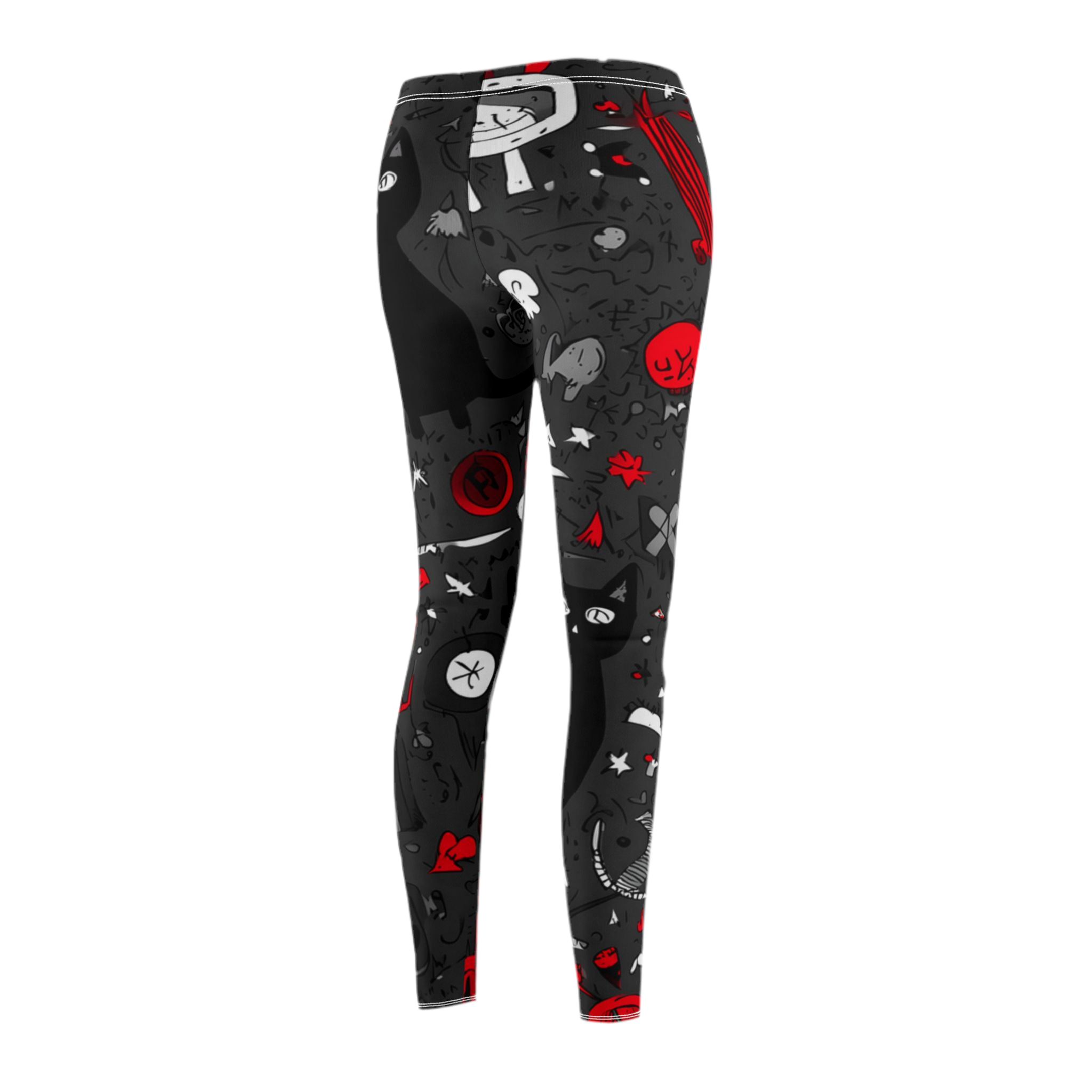 Maison Verne Halloween Ltd. Edition Plus Size Damen Leggings "Midnight Mischief" - 🎃👻 Wicked Elegance No. 74 👻🎃