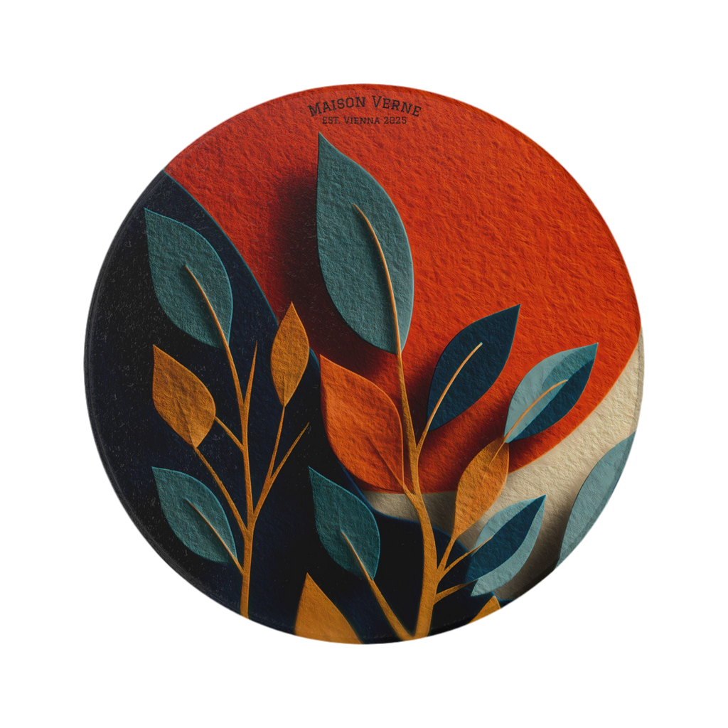 Maison Verne Keramik Untersetzer "Sunlit Leaves" - Golden Autumn No. 48