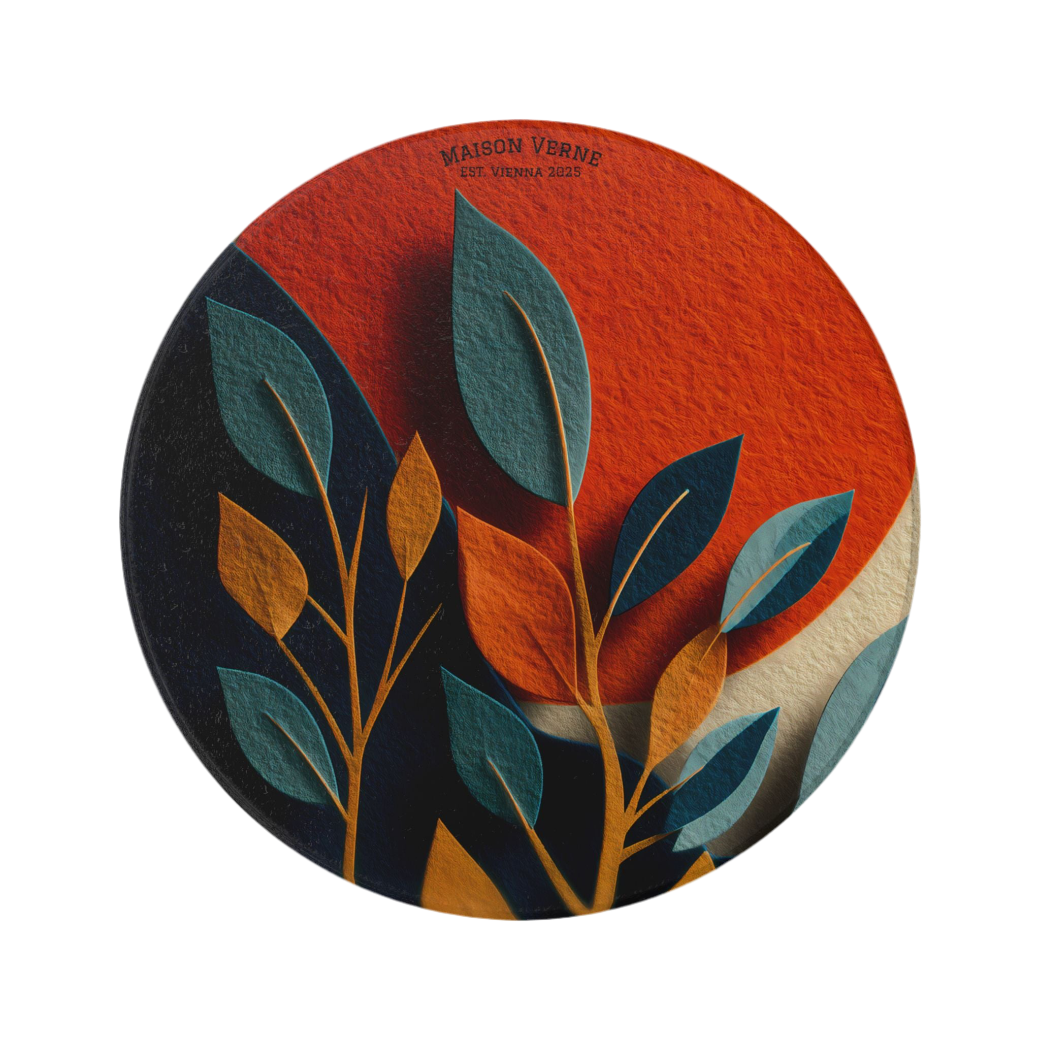 Maison Verne Keramik Untersetzer "Sunlit Leaves" - Golden Autumn No. 48