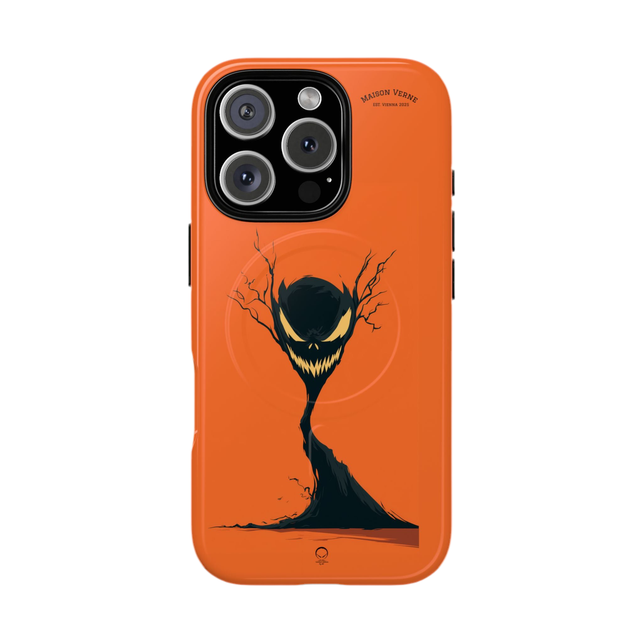 HALLOWEEN LIMITED EDITION MagSafe iPhone-Schutzhülle "The Grinning Tree" - 🎃👻 Wicked Elegance No. 26 👻🎃