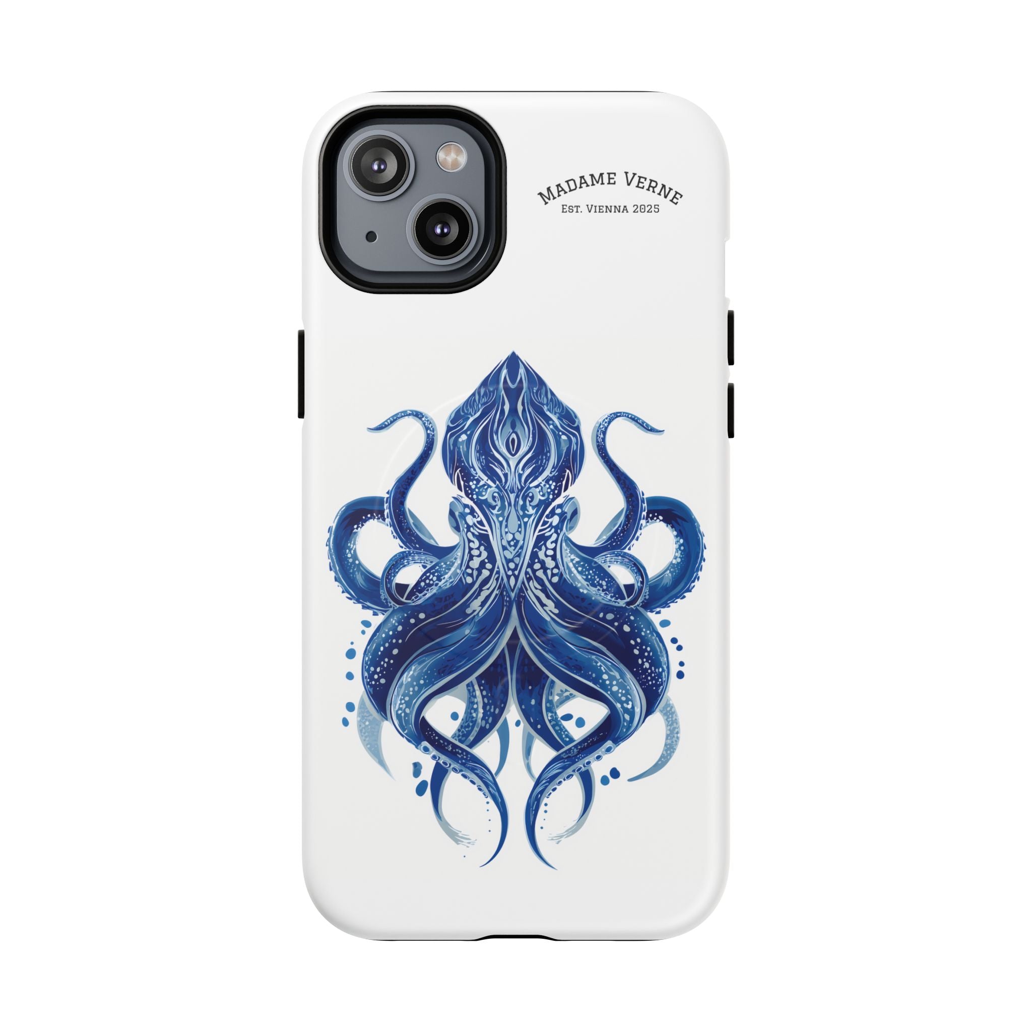 MagSafe iPhone-Schutzhülle "Deep Blue Bloom" - Opal Depths No. 32