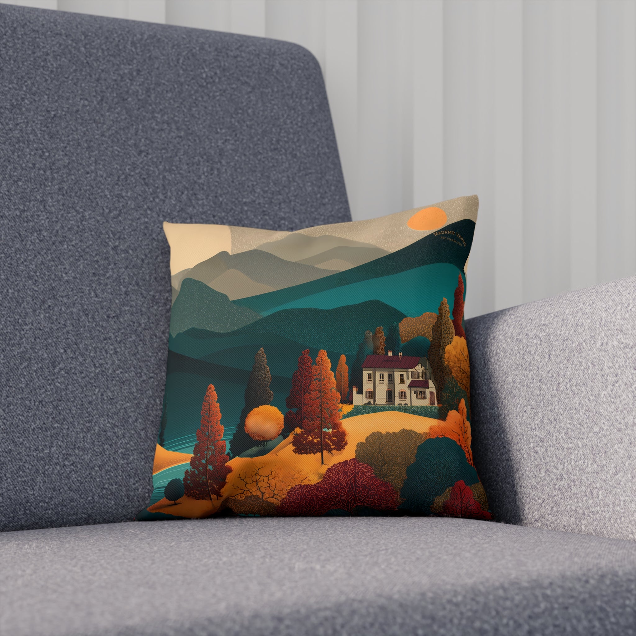 Maison Verne Zierkissen "Twilight over Golden Hills" - Golden Autumn No. 20