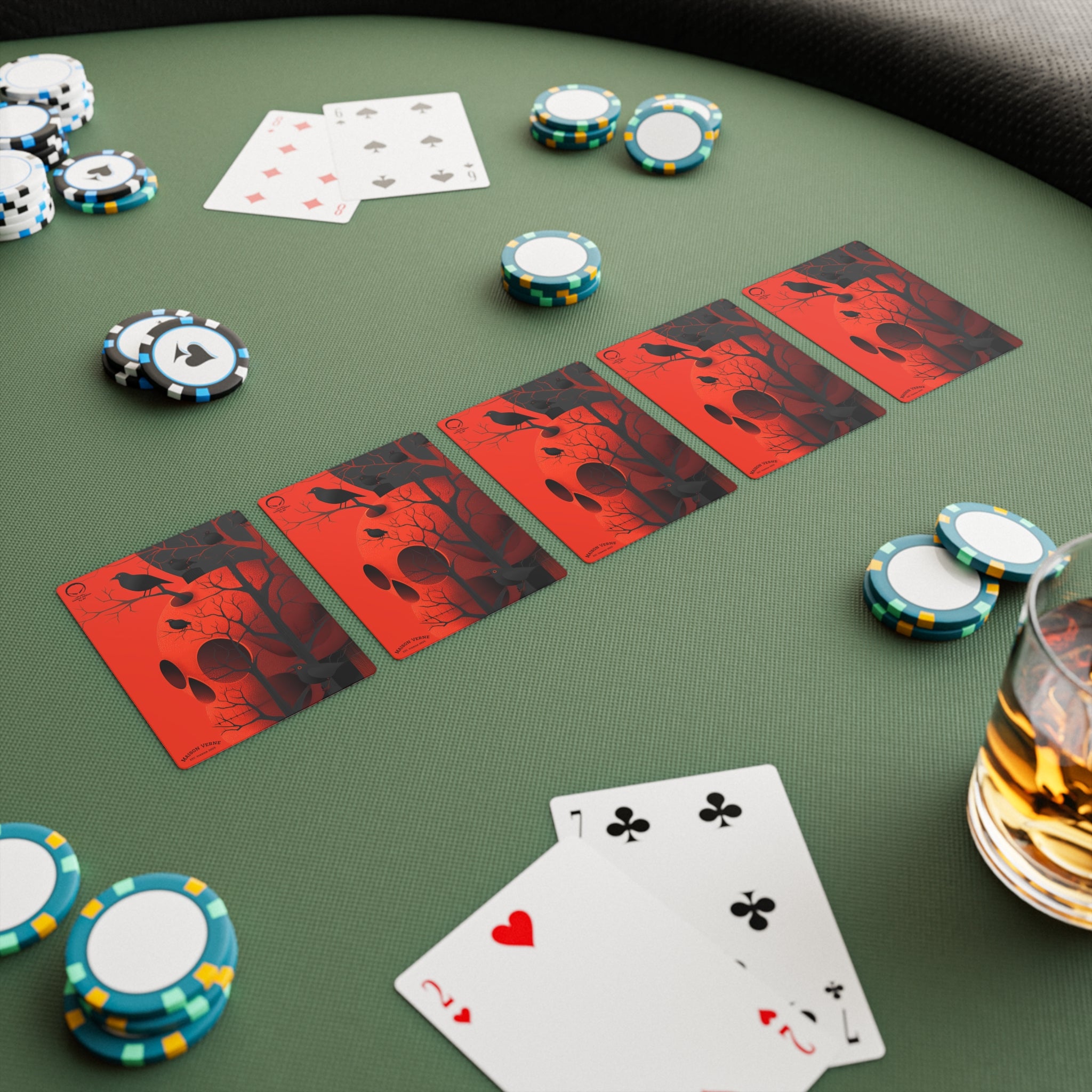 Maison Verne Halloween Ltd. Edition Poker Karten "Ravens Reign" - 🎃👻 Wicked Elegance No. 61 👻🎃