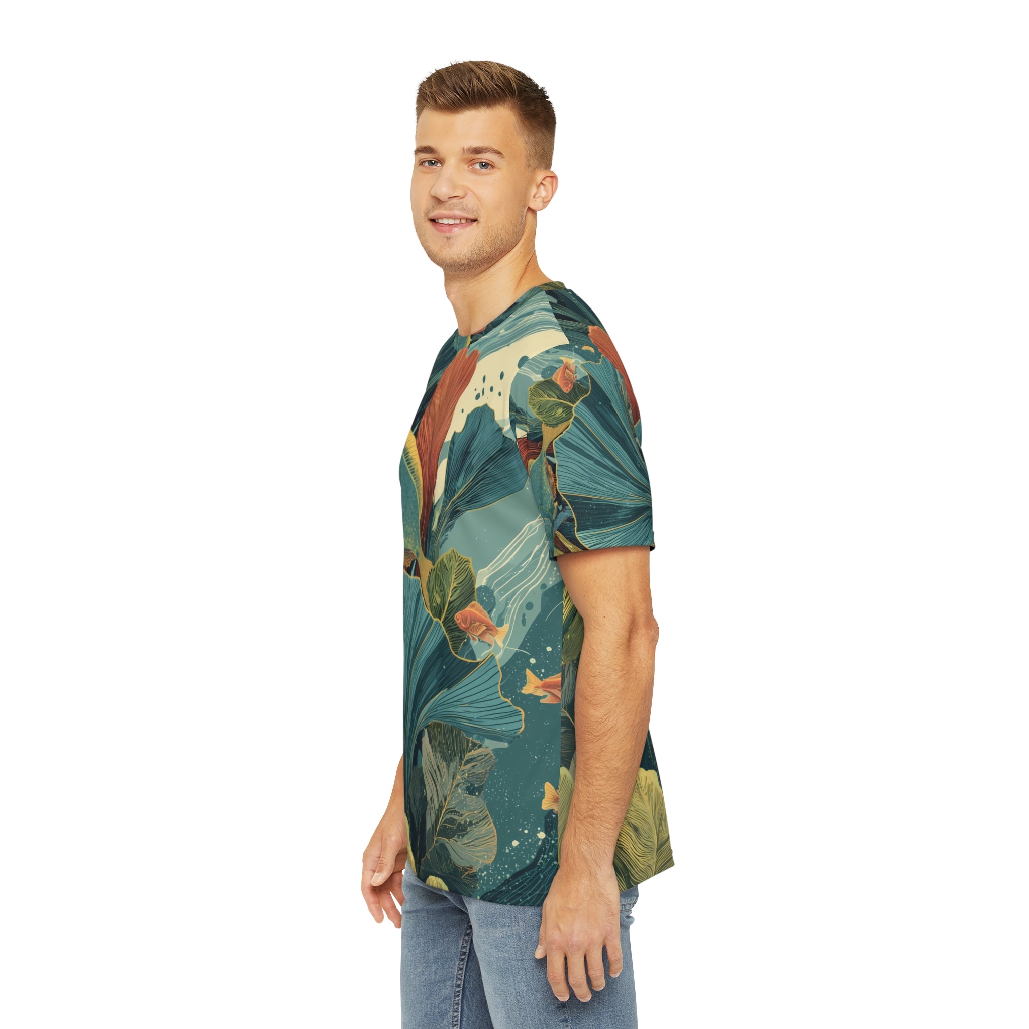 Männer Shirt "Verdant Currents", Cosmic Botanicals No. 65