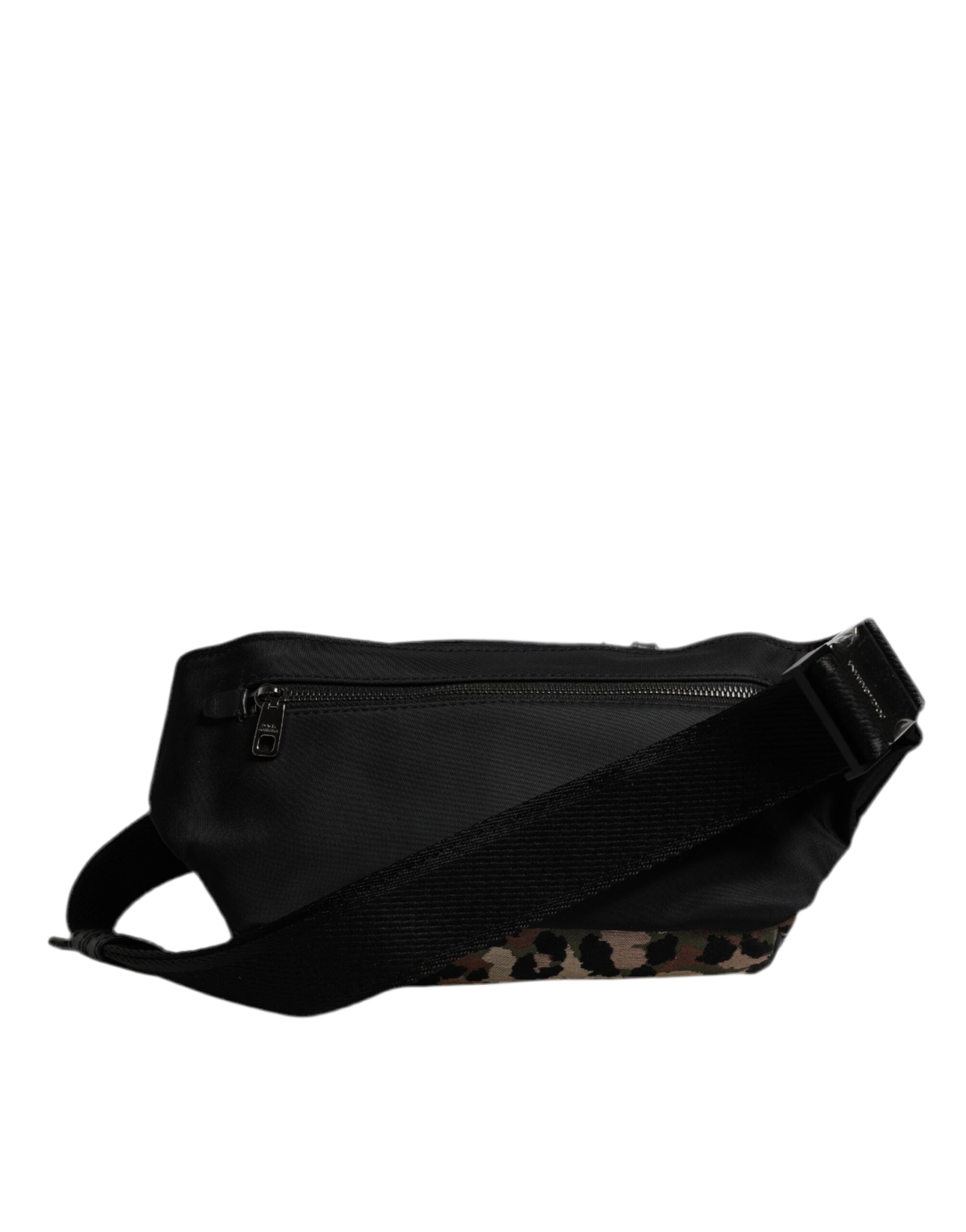 Dolce & Gabbana Multicolor Leopard DG Logo Belt Waist Fanny Pack Bag