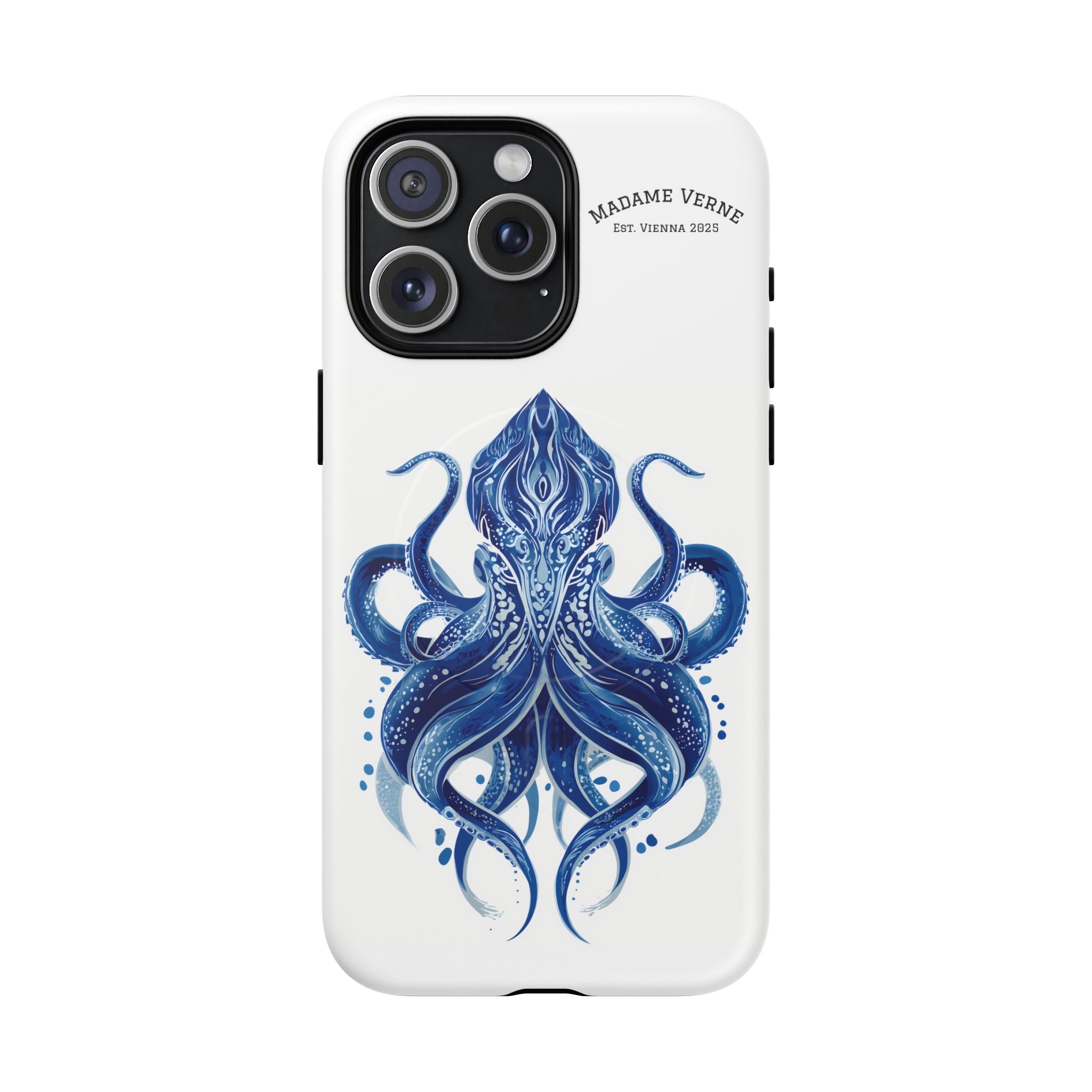 MagSafe iPhone-Schutzhülle "Deep Blue Bloom" - Opal Depths No. 32