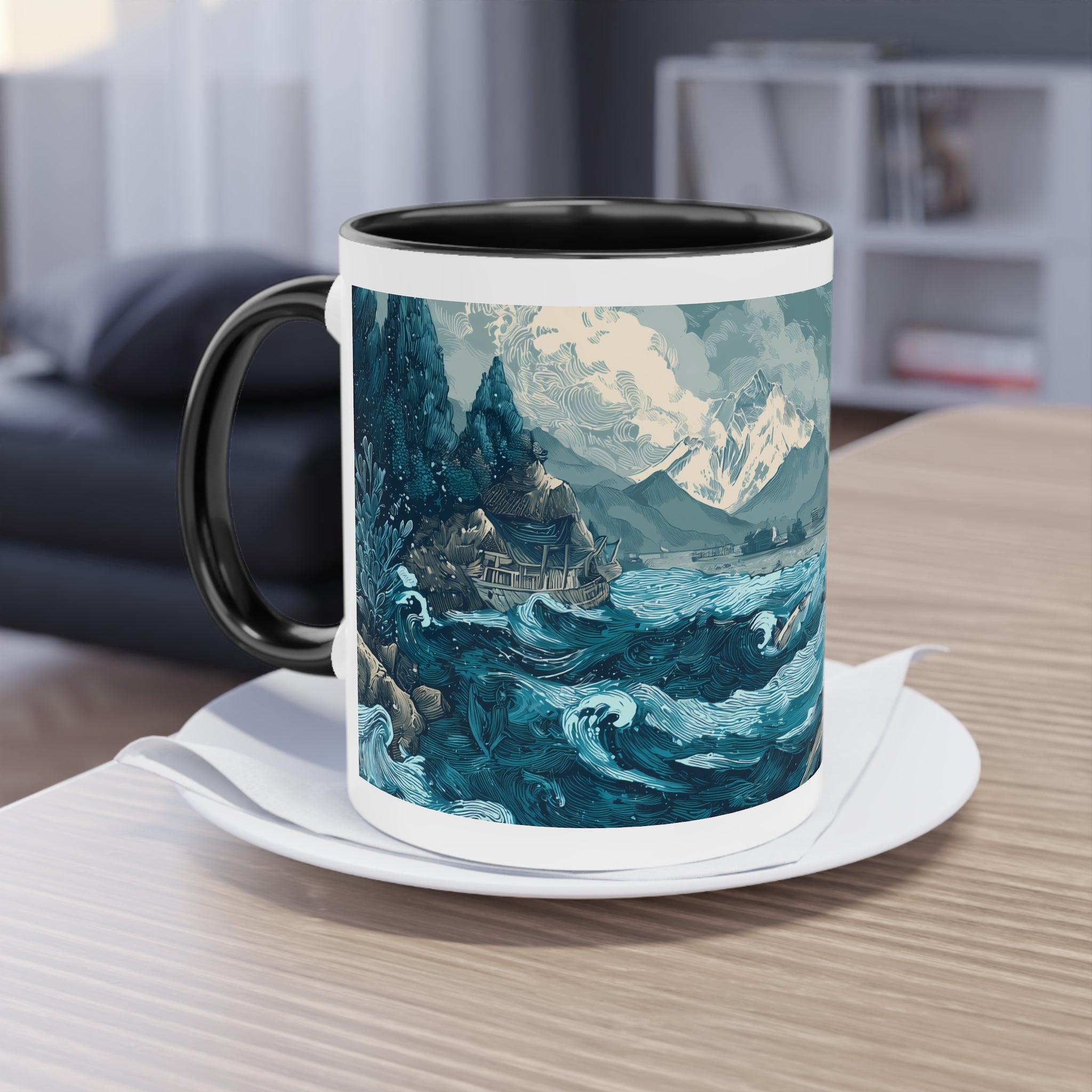 Maison Verne Kaffeetasse "Tides of the Untamed North" - Opal Depths No. 40