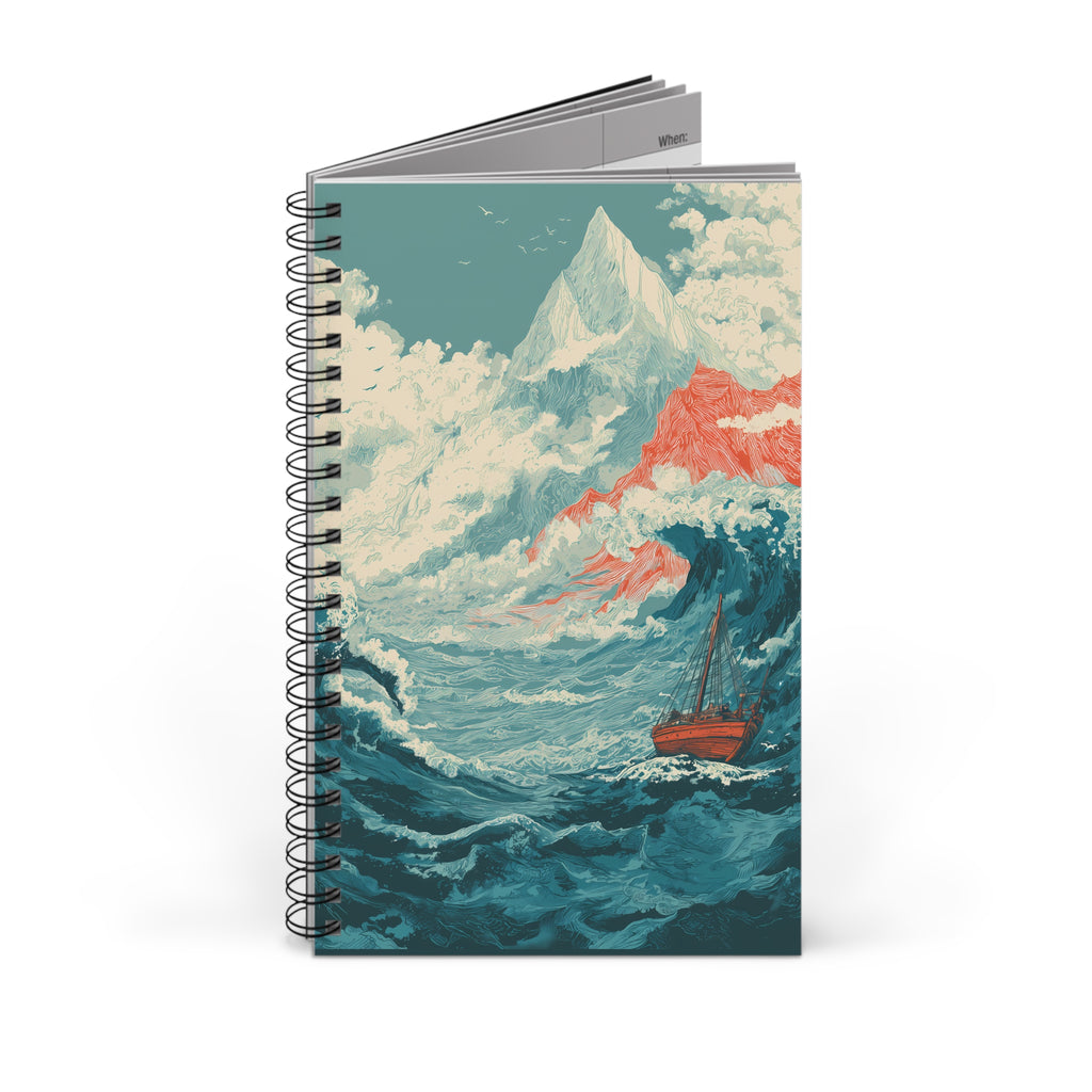 Notizbuch mit Spiralbindung "Tide of Fire" - Below & Beyond No. 05