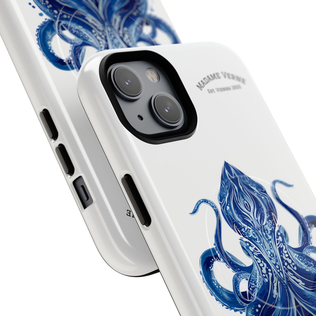 MagSafe iPhone-Schutzhülle "Deep Blue Bloom" - Opal Depths No. 32