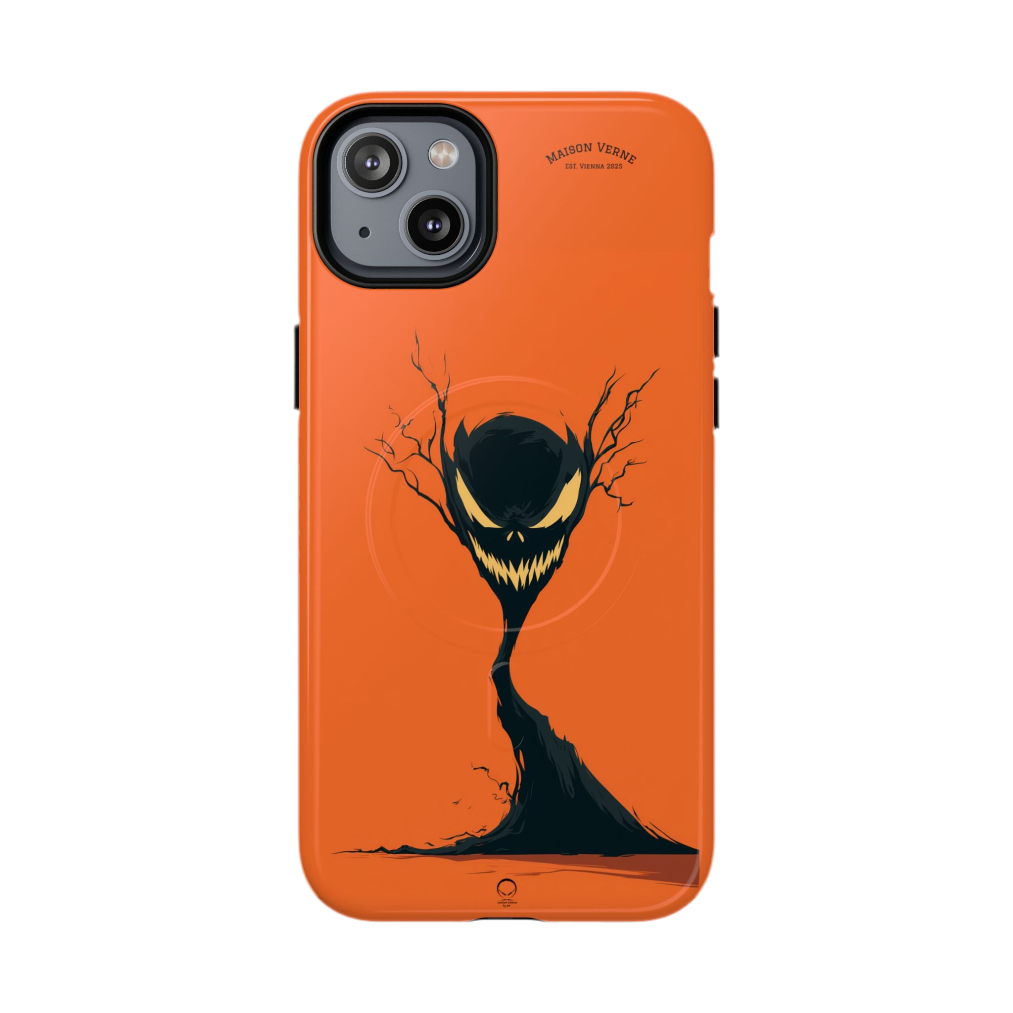 HALLOWEEN LIMITED EDITION MagSafe iPhone-Schutzhülle "The Grinning Tree" - 🎃👻 Wicked Elegance No. 26 👻🎃
