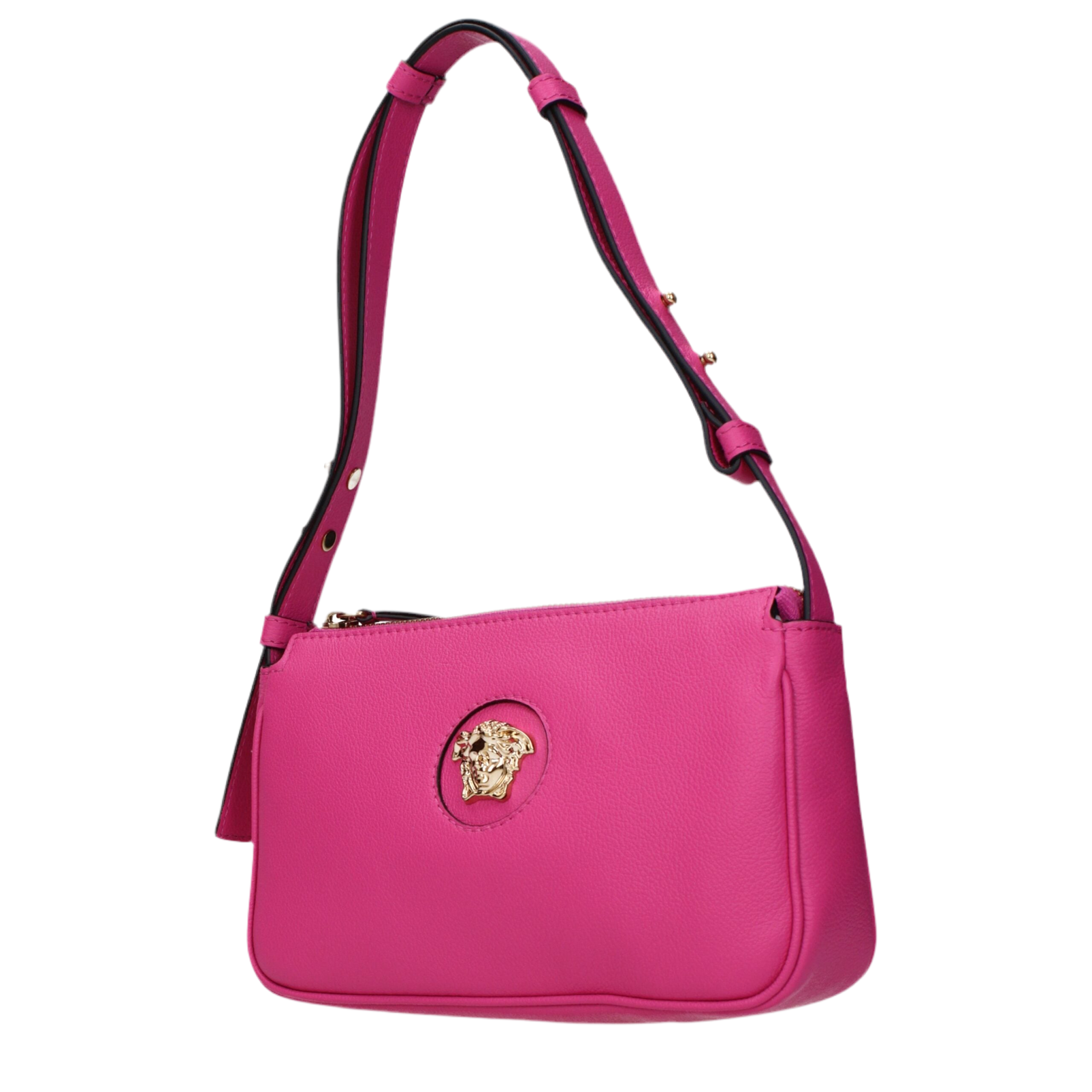 Versace Pink Leather Shoulder Bags