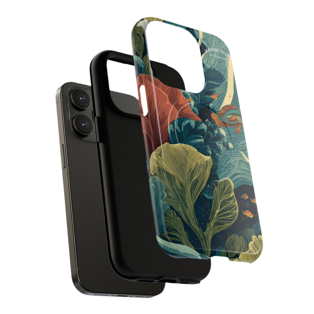 Maison Verne MagSafe iPhone-Schutzhülle "Celestial Reef" - Cosmic Botanicals No. 66