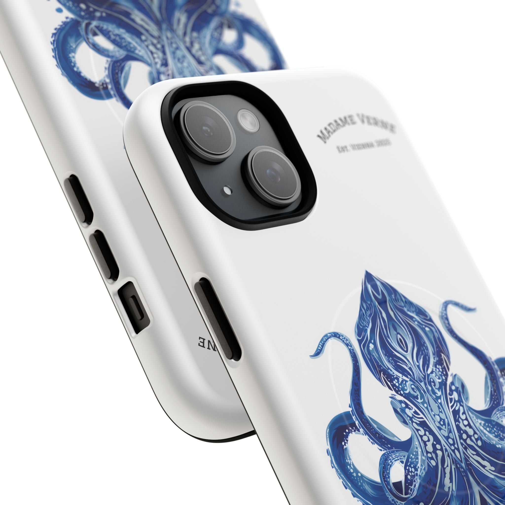 MagSafe iPhone-Schutzhülle "Deep Blue Bloom" - Opal Depths No. 32