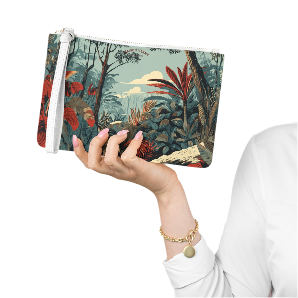 Maison Verne Clutch "Crimson Canopy"- Wilderness Whisper No. 67