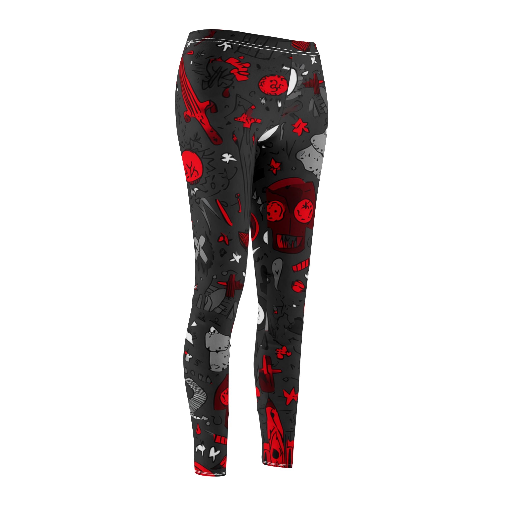 Maison Verne Halloween Ltd. Edition Damen Leggings "Midnight Mischief" - 🎃👻 Wicked Elegance No. 74 👻🎃
