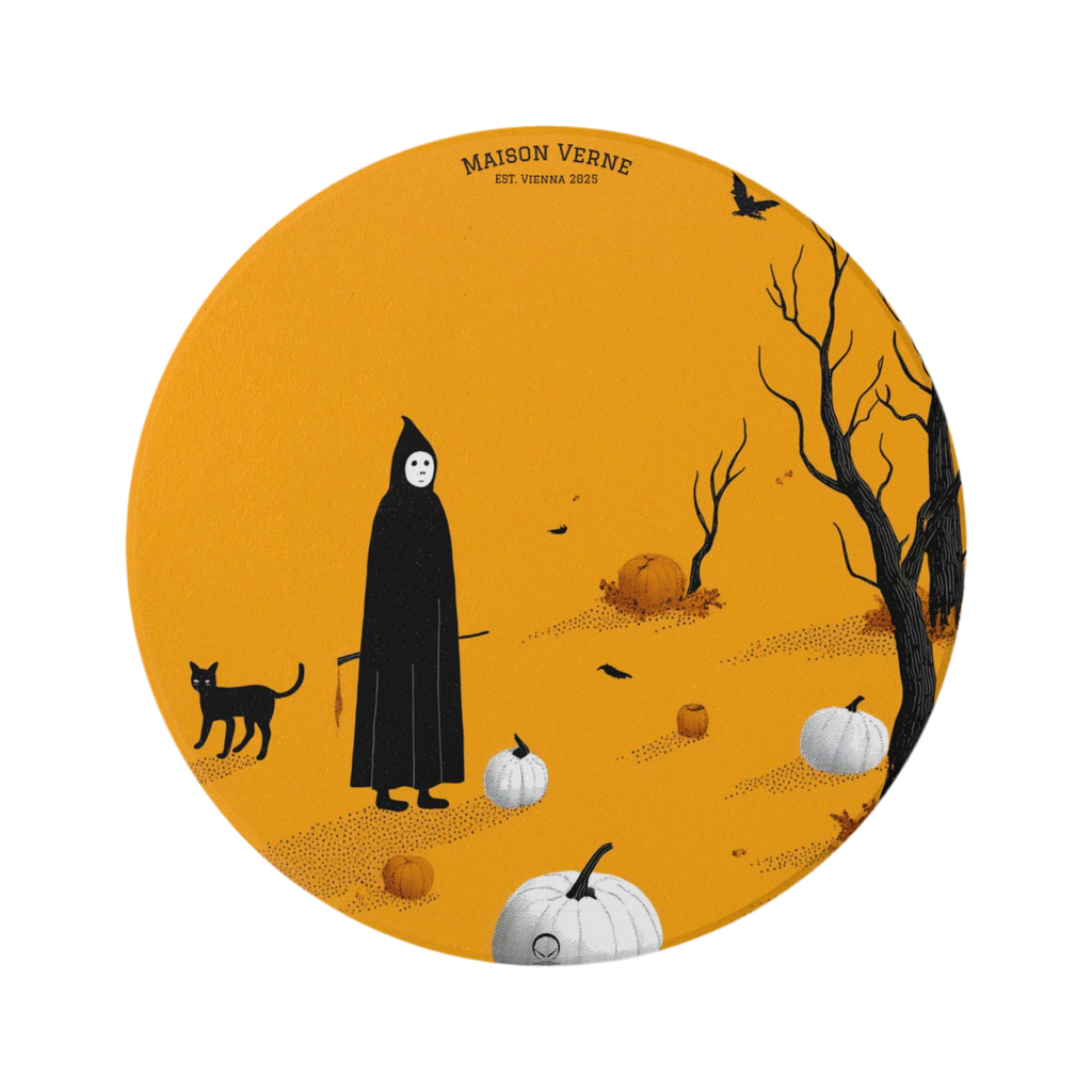 Maison Verne Halloween Ltd. Edition Keramik Untersetzer "Silent Harvest" - 🎃👻 Wicked Elegance No. 11 👻🎃