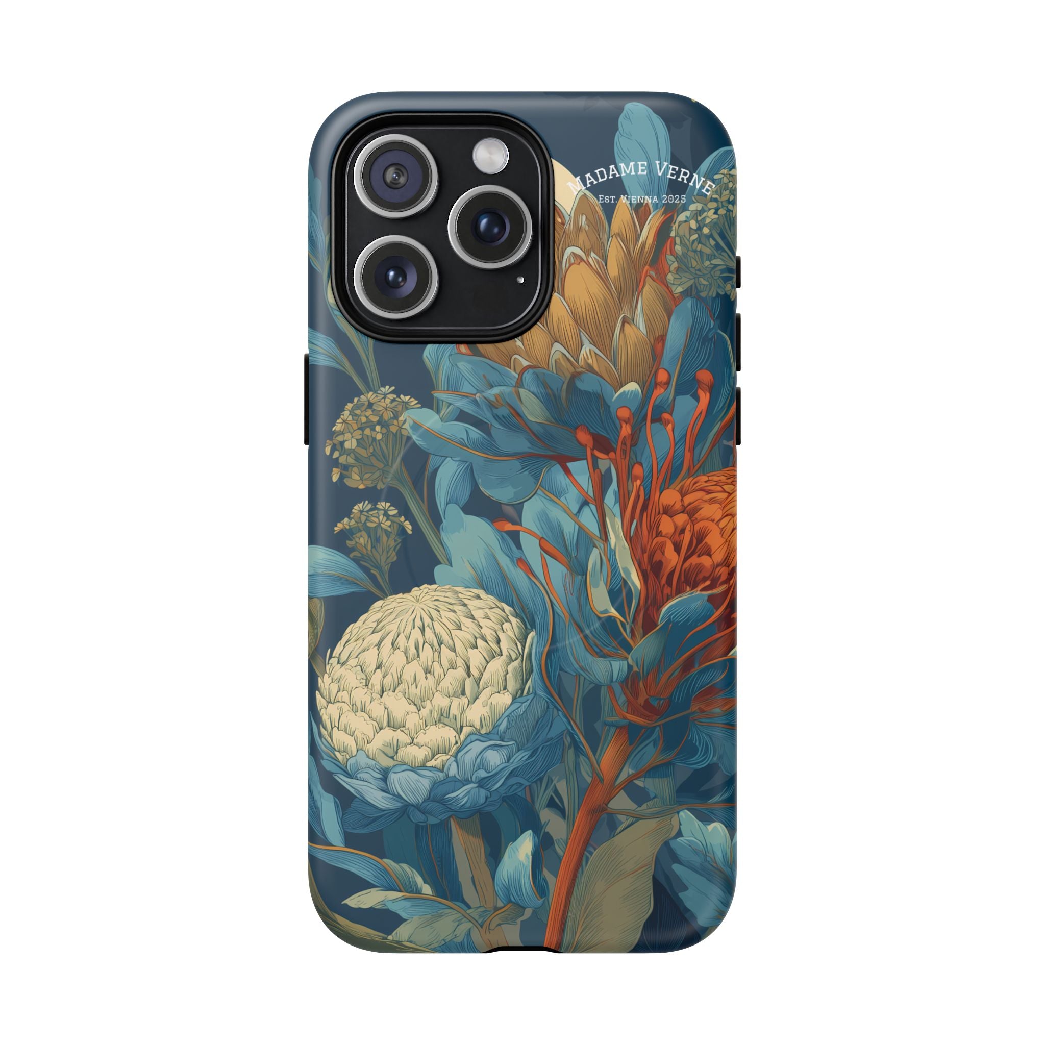 MagSafe iPhone-Schutzhülle "Protea Reverie" - Cosmic Botanicals No. 62