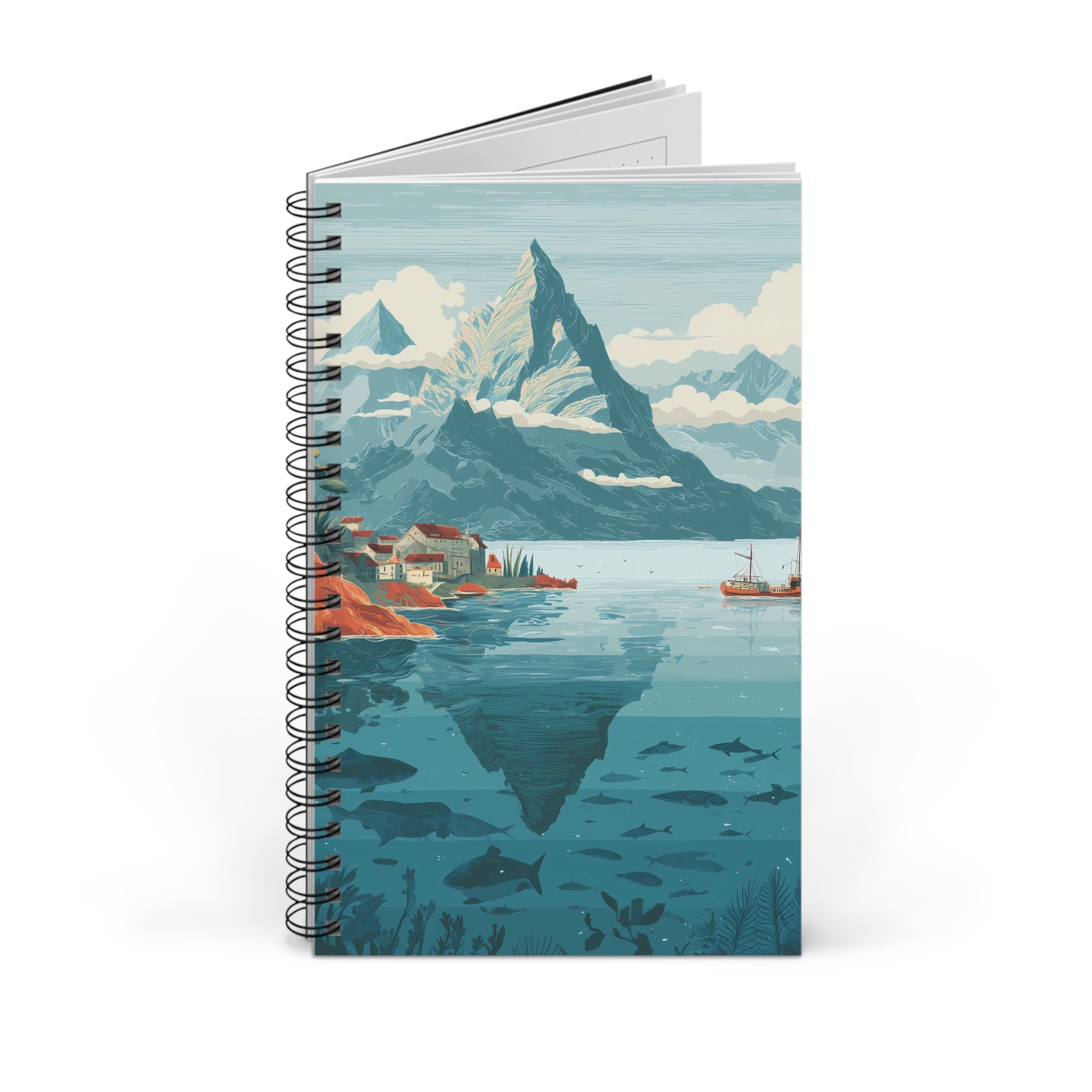Notizbuch mit Spiralbindung "Twin Worlds" - Below & Beyond No. 08