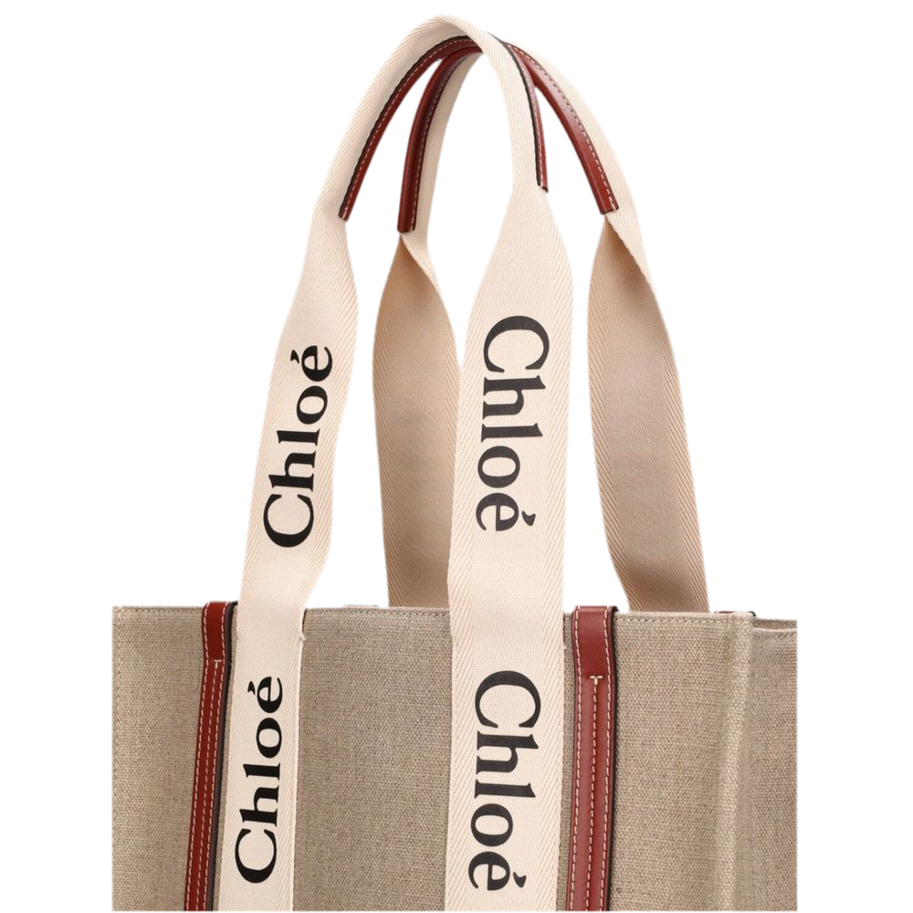 Chloé Tote Bag Woody Medium aus Canvas
