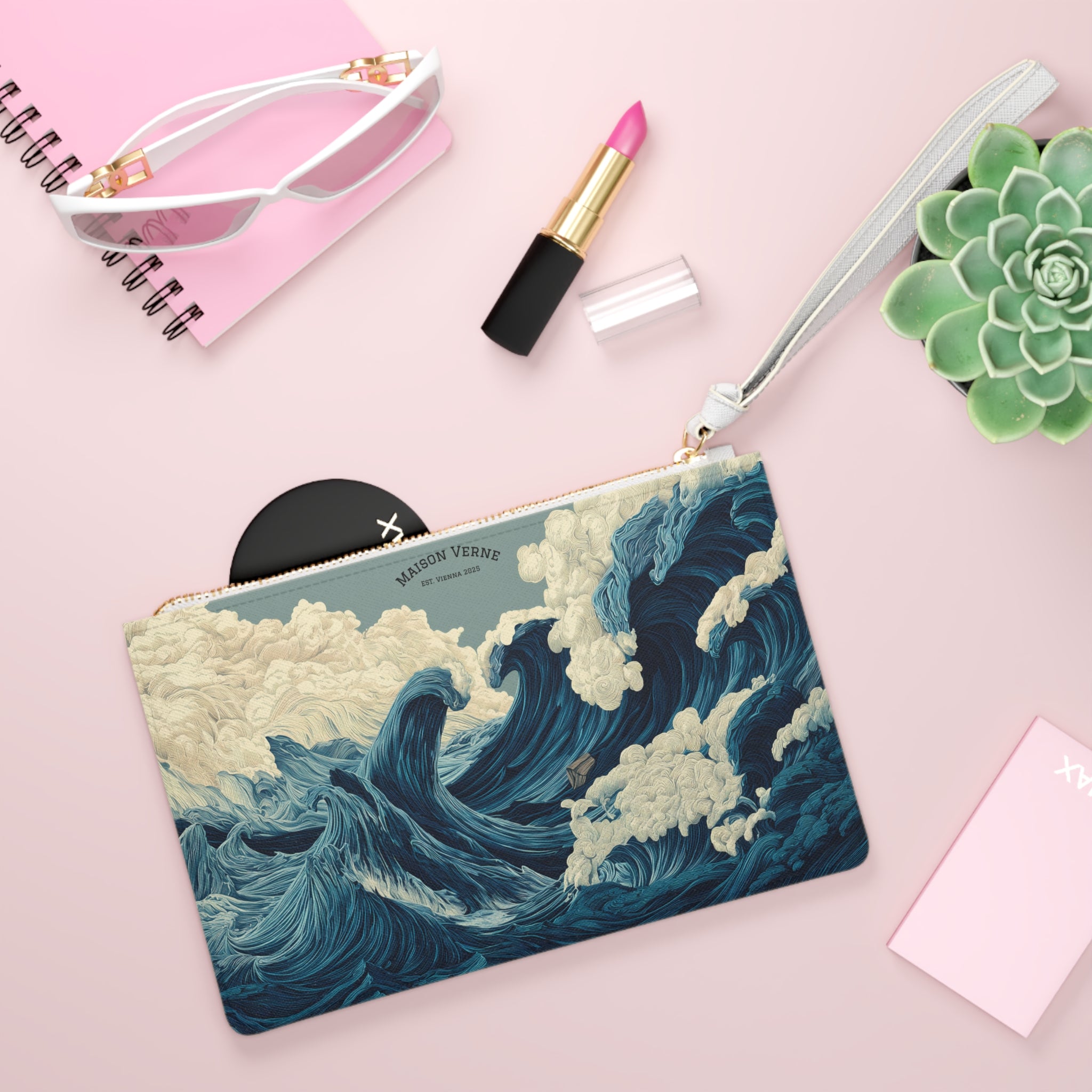 Maison Verne Clutch "Tempest's Embrace"- Opal Depths No. 38