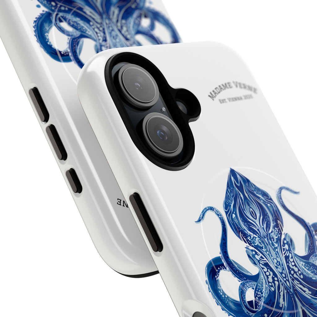 MagSafe iPhone-Schutzhülle "Deep Blue Bloom" - Opal Depths No. 32
