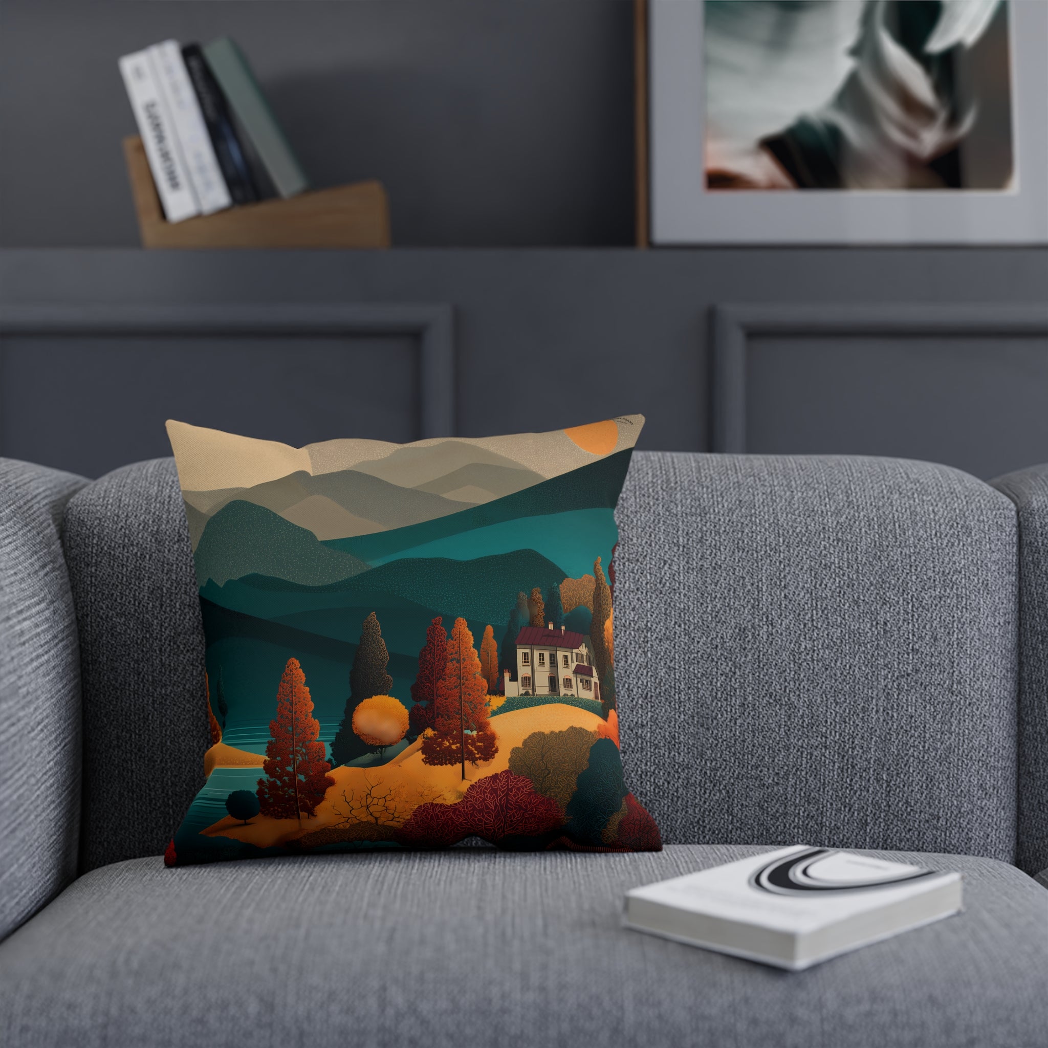 Maison Verne Zierkissen "Twilight over Golden Hills" - Golden Autumn No. 20