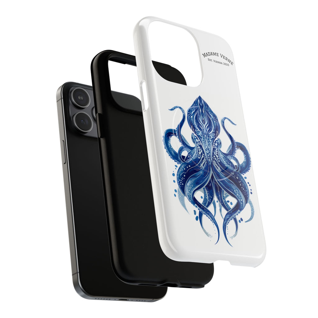 MagSafe iPhone-Schutzhülle "Deep Blue Bloom" - Opal Depths No. 32