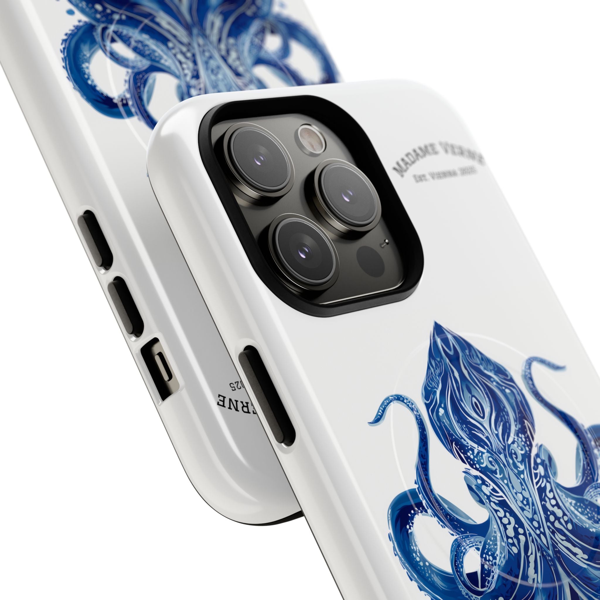 MagSafe iPhone-Schutzhülle "Deep Blue Bloom" - Opal Depths No. 32