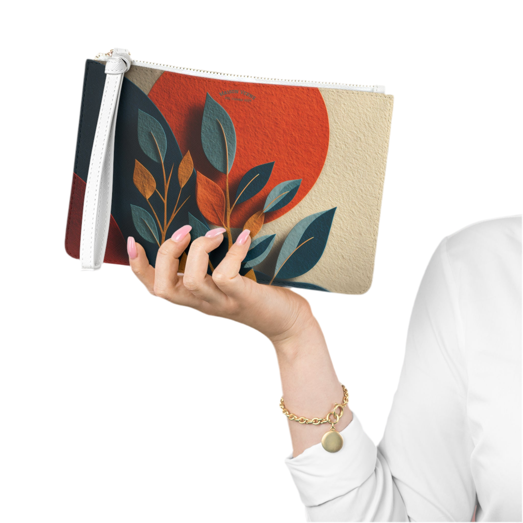 Maison Verne Clutch Bag "Sunlit Leaves"- Golden Autumn No. 48