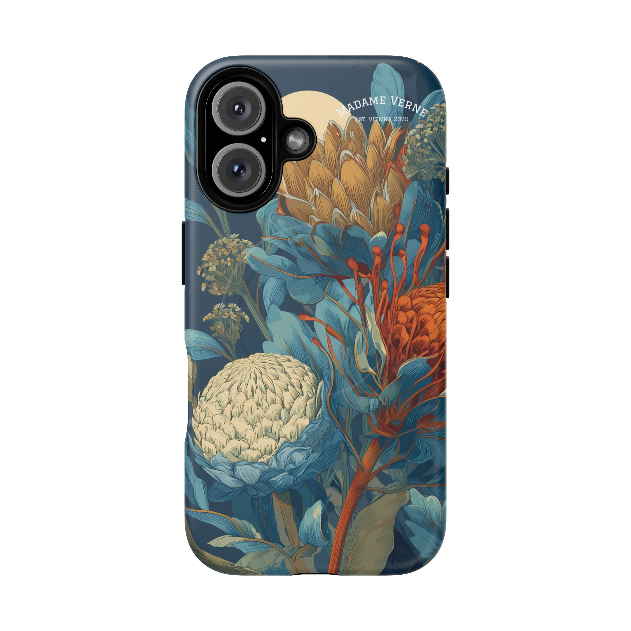 MagSafe iPhone-Schutzhülle "Protea Reverie" - Cosmic Botanicals No. 62