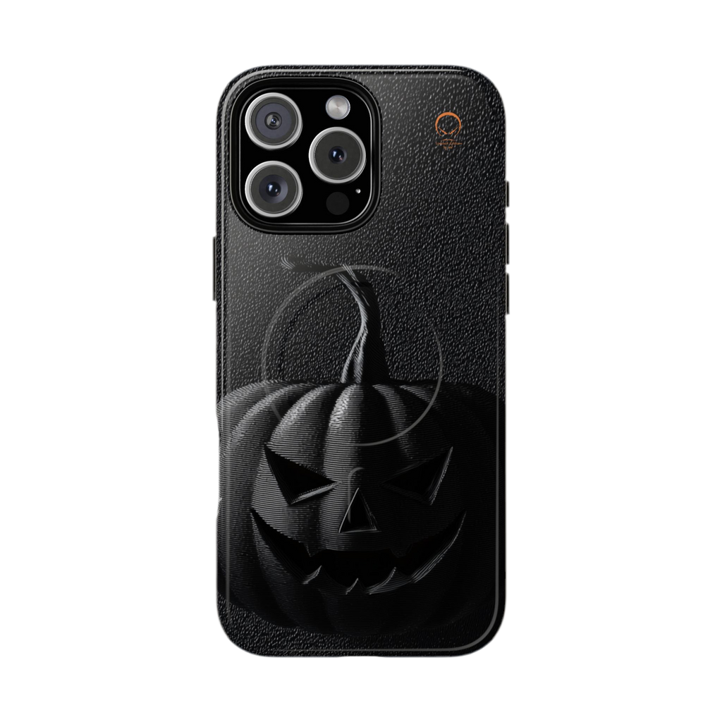 HALLOWEEN LIMITED EDITION MagSafe iPhone-Schutzhülle "Shadow Pumpkin" - 🎃👻 Wicked Elegance No. 08 👻🎃