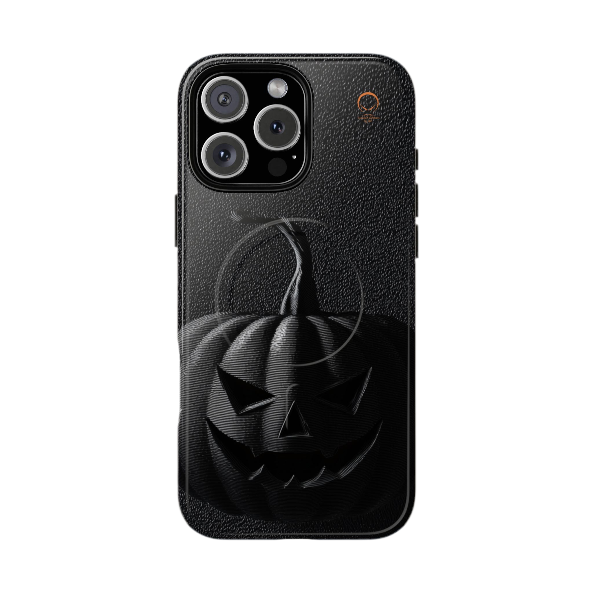 HALLOWEEN LIMITED EDITION MagSafe iPhone-Schutzhülle "Shadow Pumpkin" - 🎃👻 Wicked Elegance No. 08 👻🎃