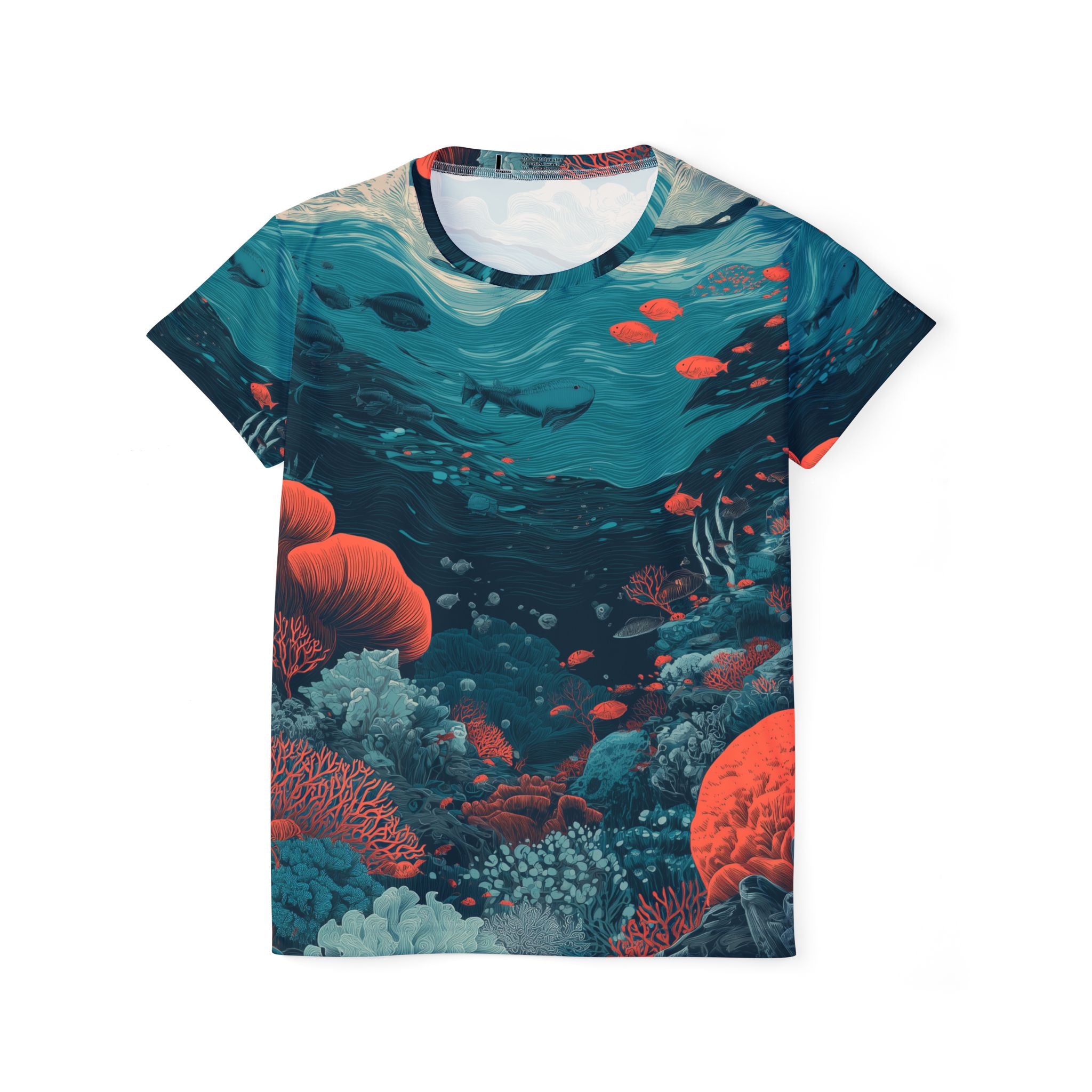 Plus Size Damen T-shirt "Ocean Depths" - Opal Depths No. 05