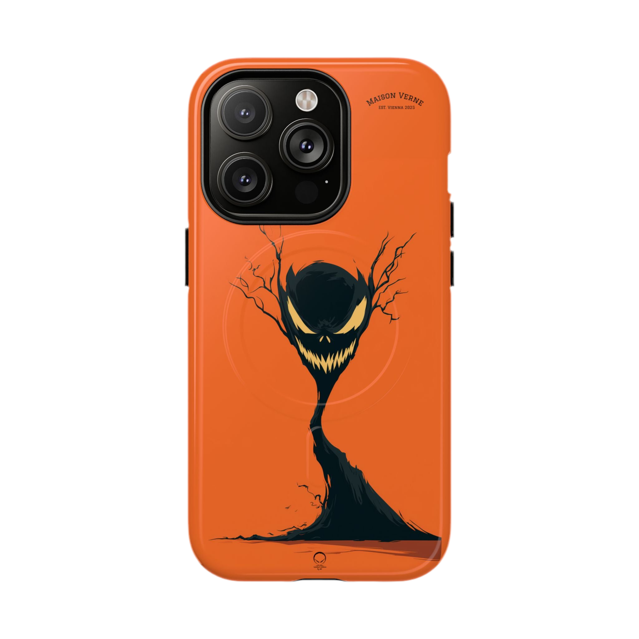 HALLOWEEN LIMITED EDITION MagSafe iPhone-Schutzhülle "The Grinning Tree" - 🎃👻 Wicked Elegance No. 26 👻🎃