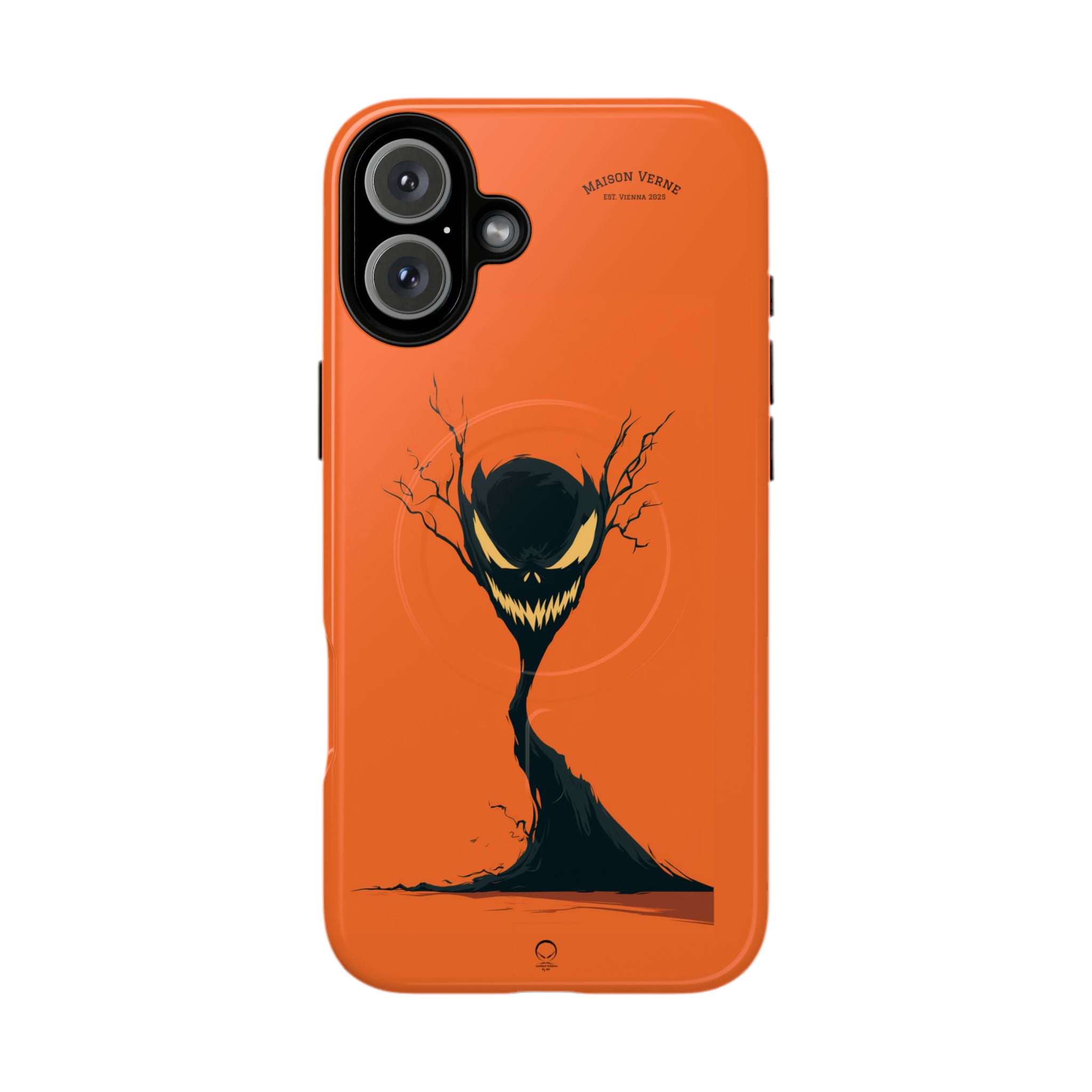 HALLOWEEN LIMITED EDITION MagSafe iPhone-Schutzhülle "The Grinning Tree" - 🎃👻 Wicked Elegance No. 26 👻🎃