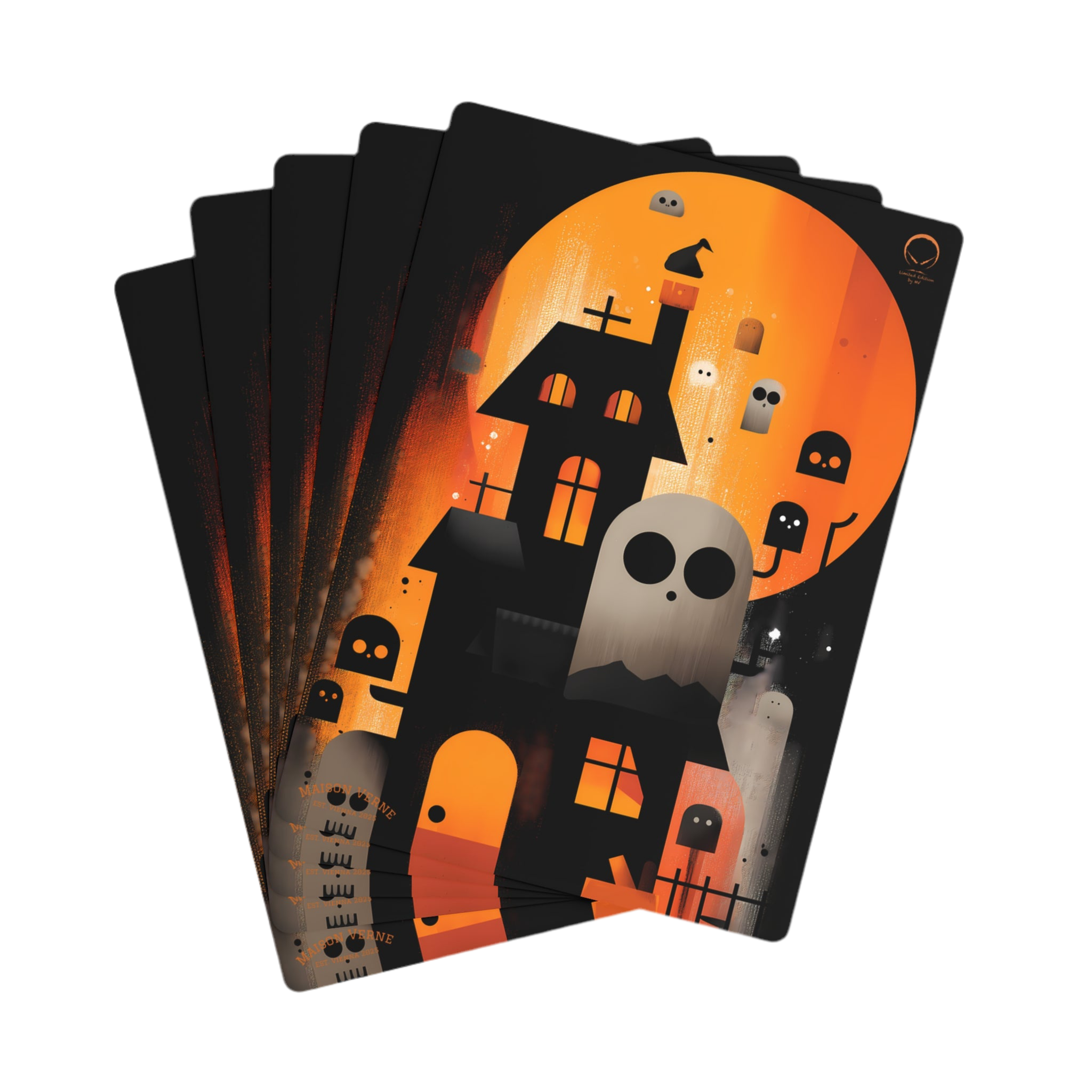 Maison Verne Halloween Ltd. Edition Poker Karten "Haunted Manor" - 🎃👻 Wicked Elegance No. 58 👻🎃