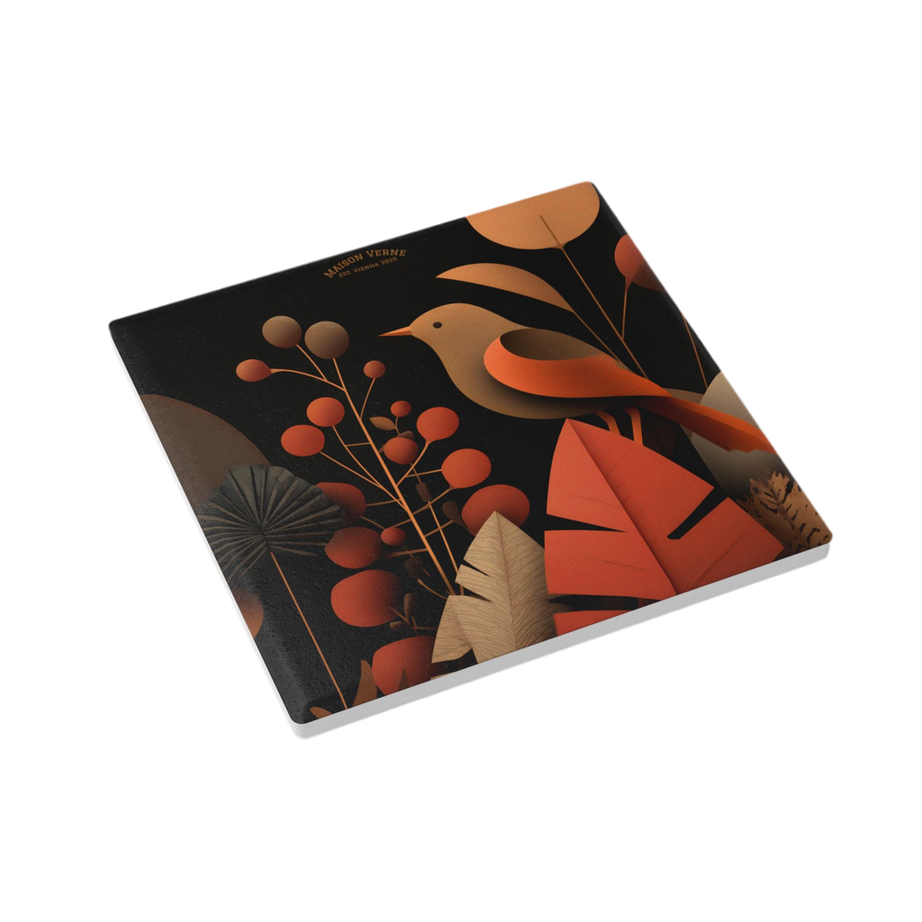 Ceramic Coaster "Harvest Melody" - Golden Autumn No. 18